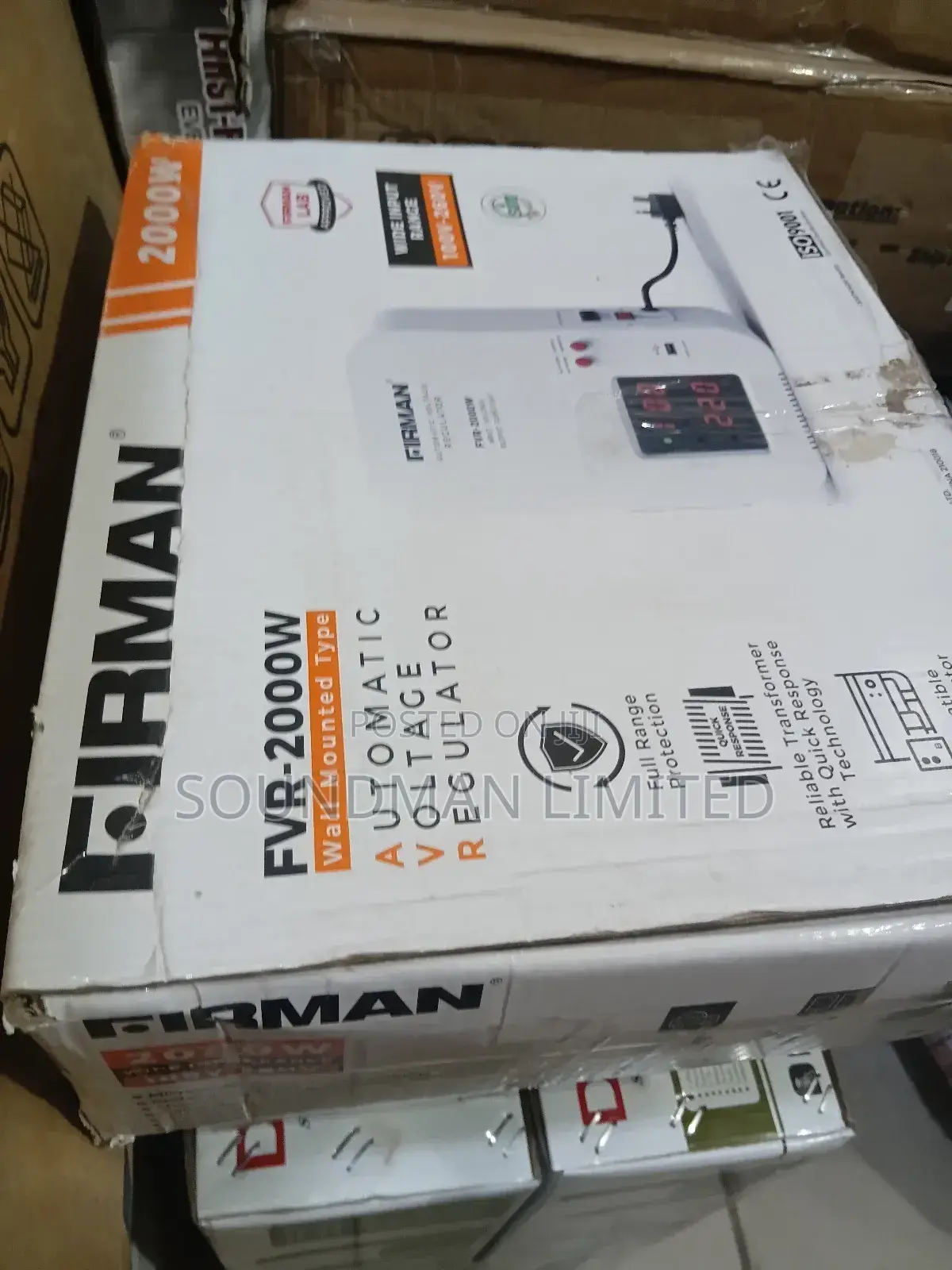Firman 2000w Wall Mount Voltage Stabilizer FVR-2000