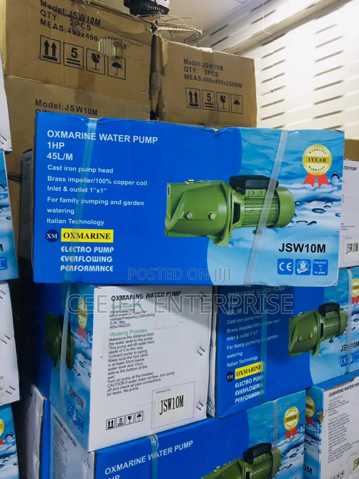 1hp Oxmarine Surface Pump With 100% Cooper