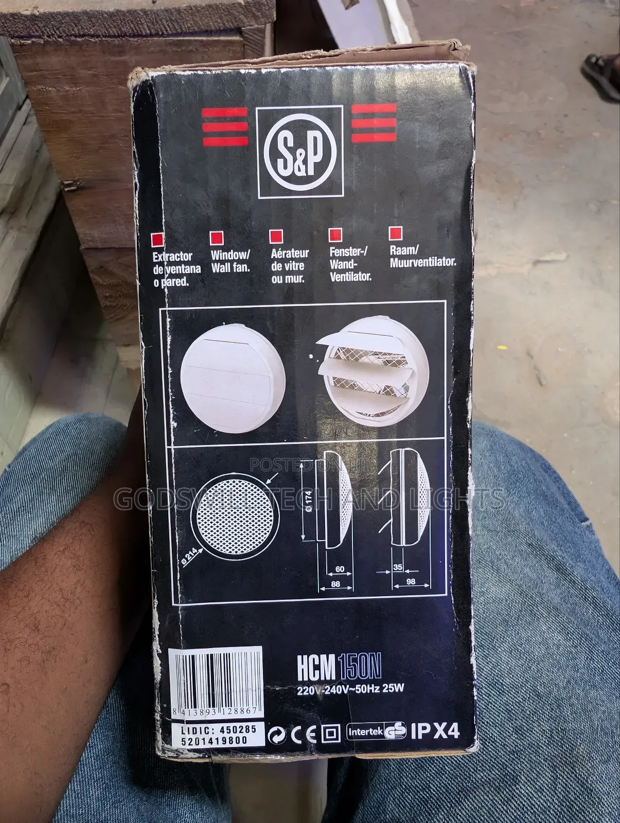 Window/Wall Extractor Fan