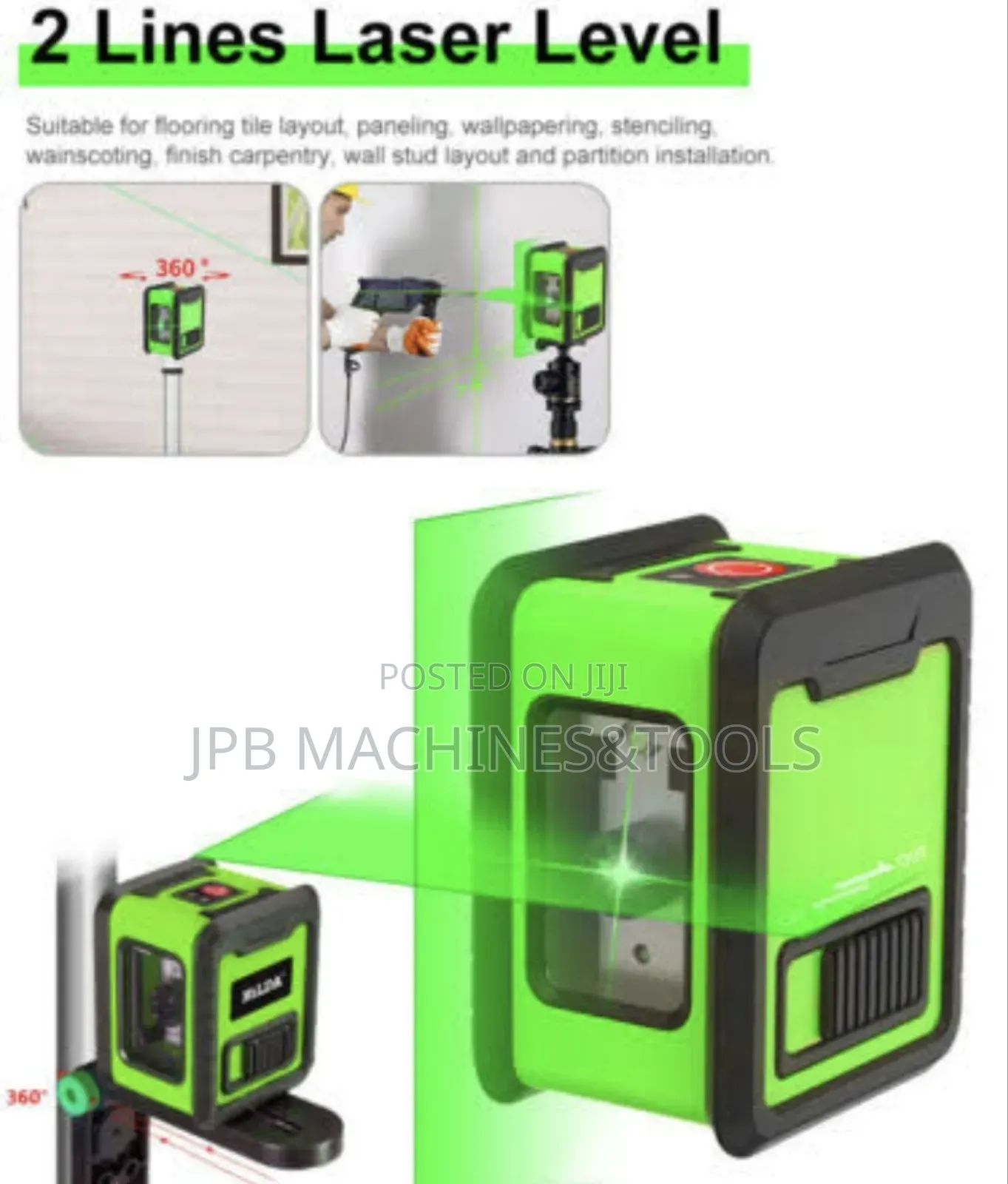 Horizontal and Vertical Line Laser Level ( 2 Line)