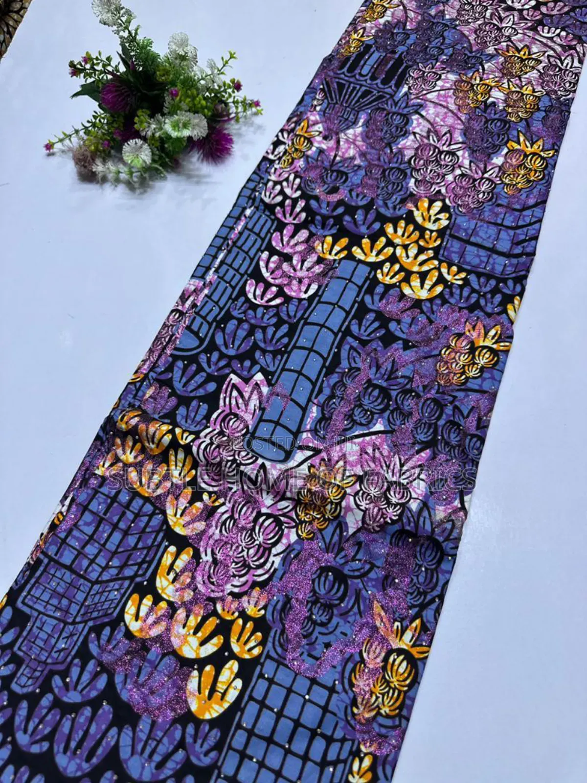 Luxury Embellished Stone Ankara for Eid Ramadan Gifts