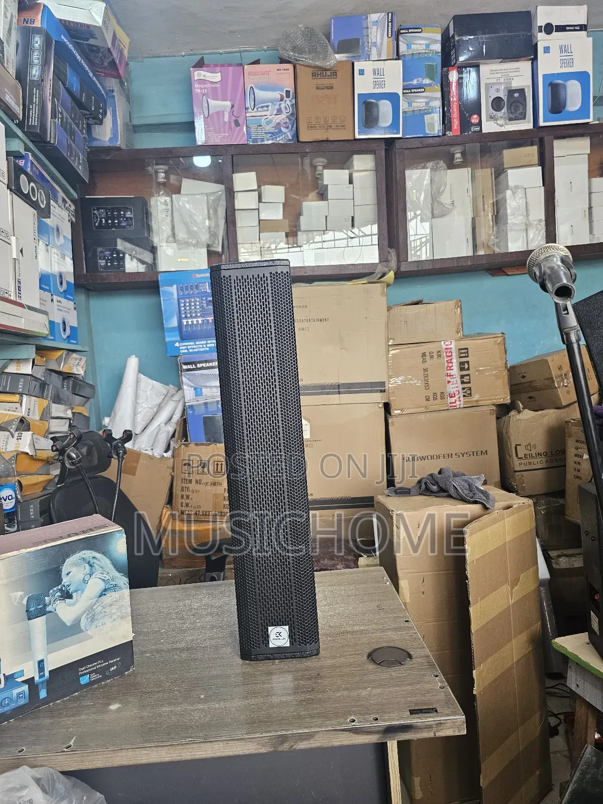 Professional Column Speaker for Powerful Sound Output With Wall Hanger