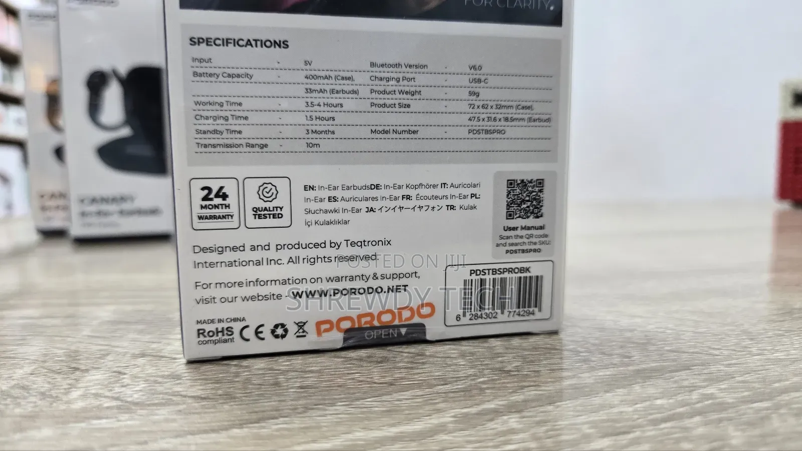 Porodo Canary Earbuds