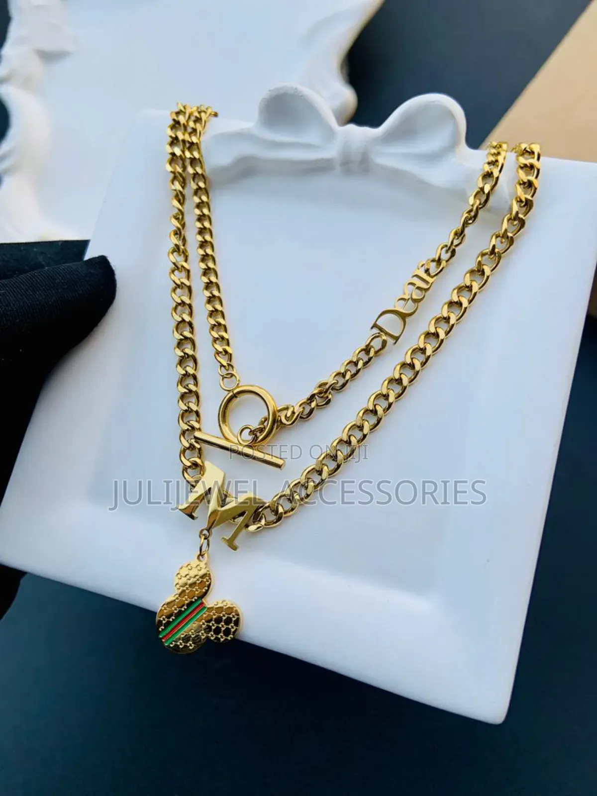 Men Layered 3in1 Necklace