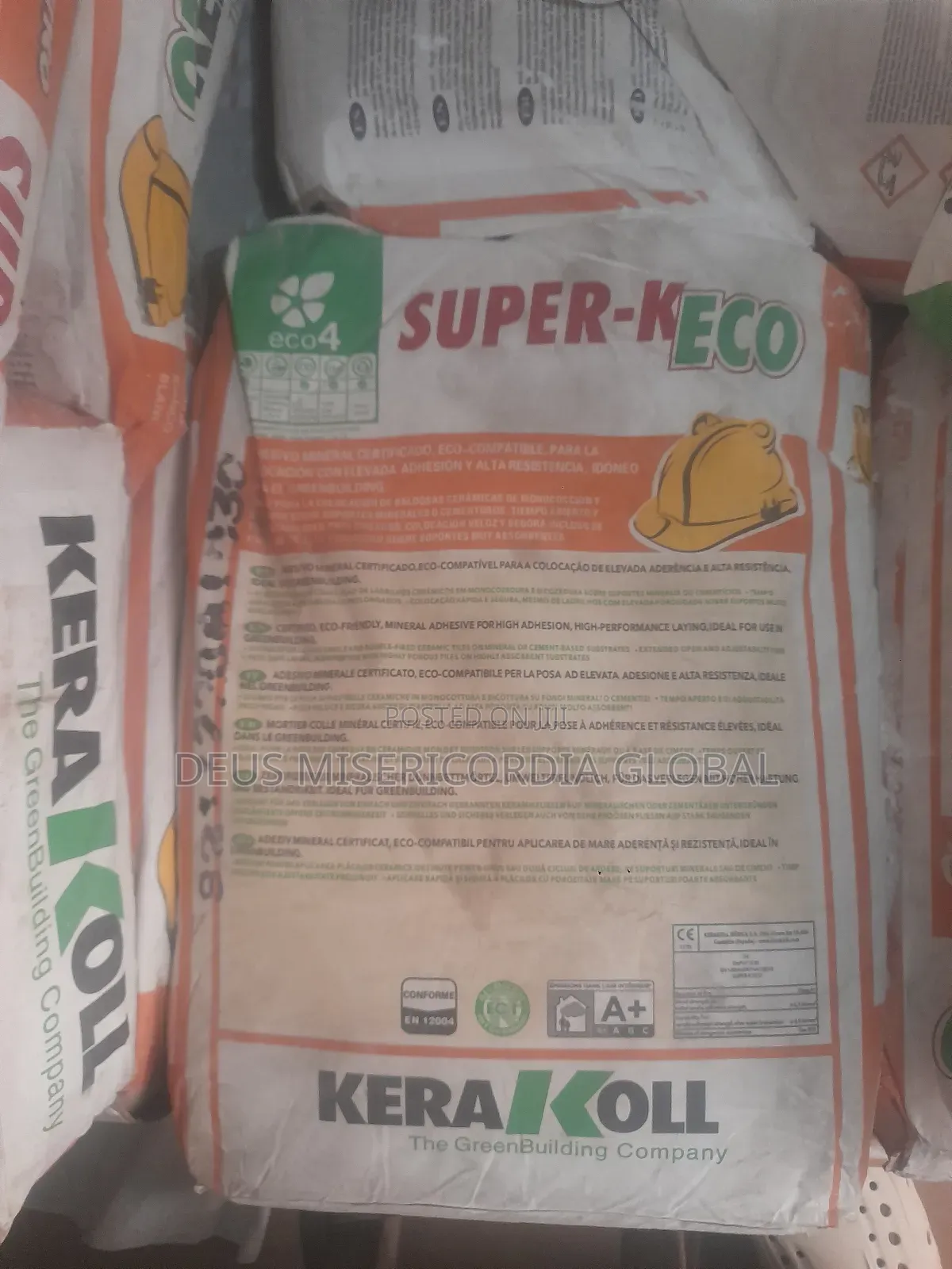 Super -K Eco White (Kerakoll) Cementitious Adhesive for Tiling )