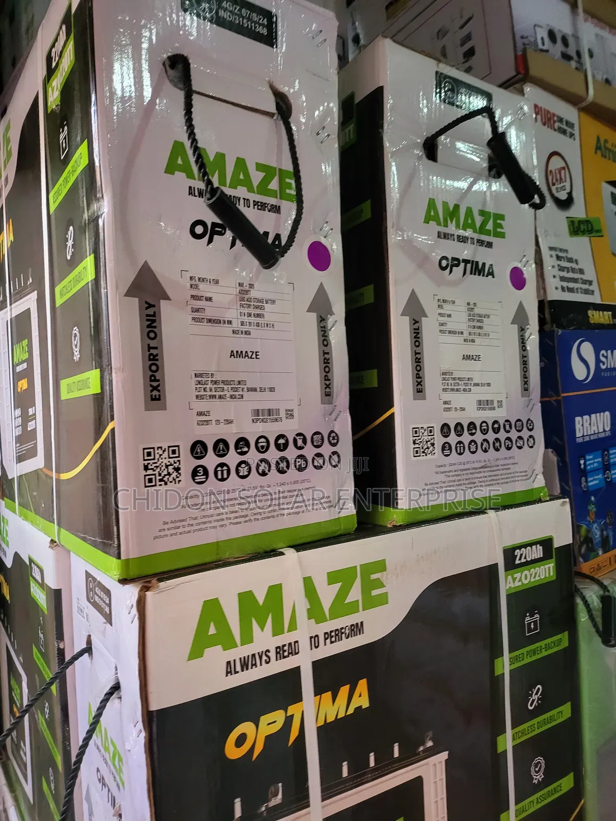 220ah 12v Amaze Tubular Battery