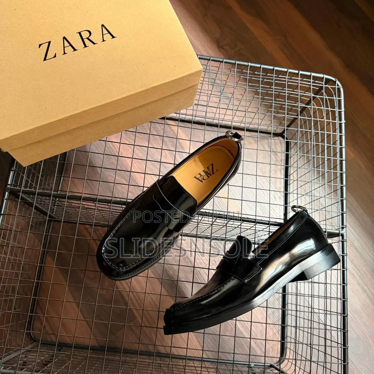 The Zara Patent Penny Loafers