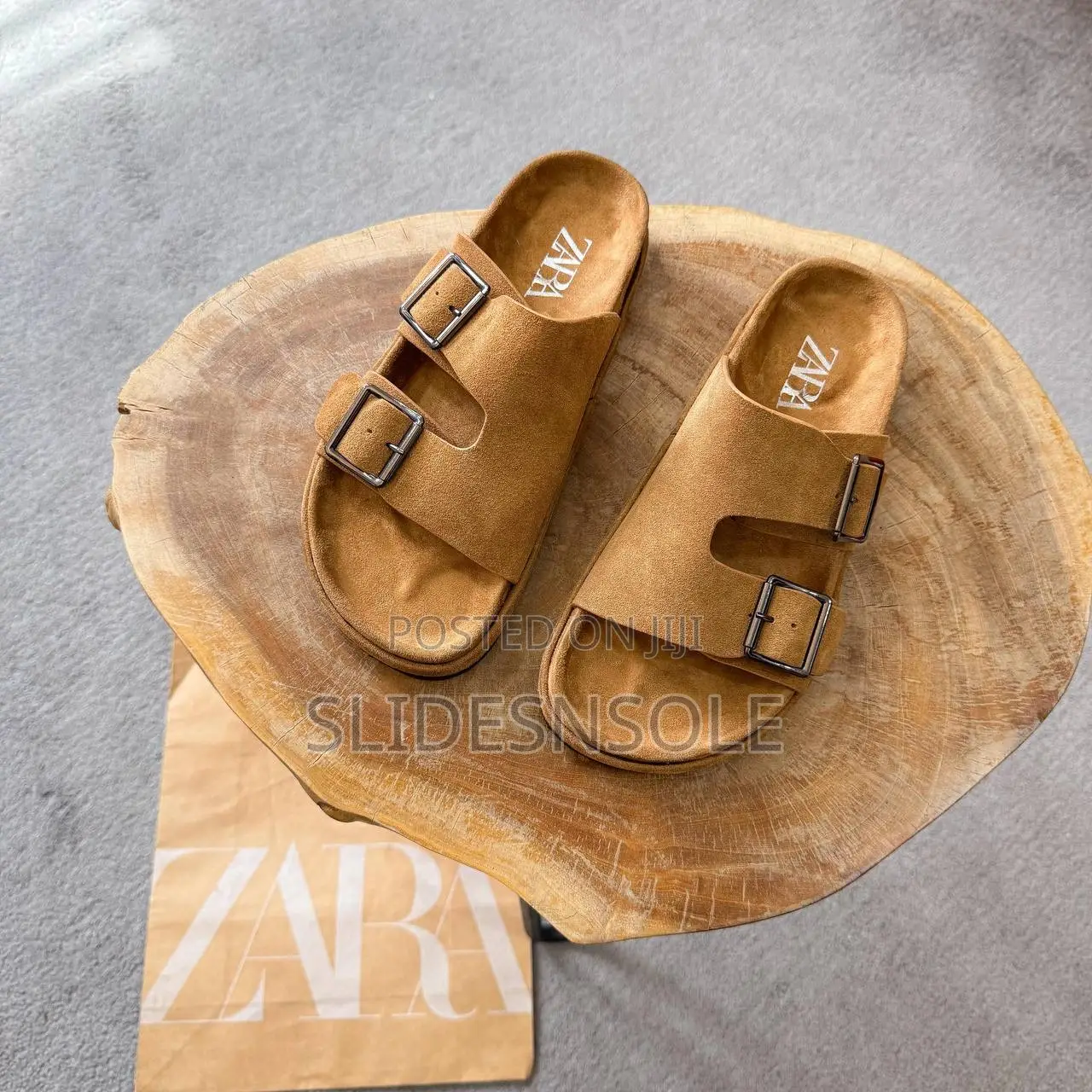 New Zara Buckle Slippers