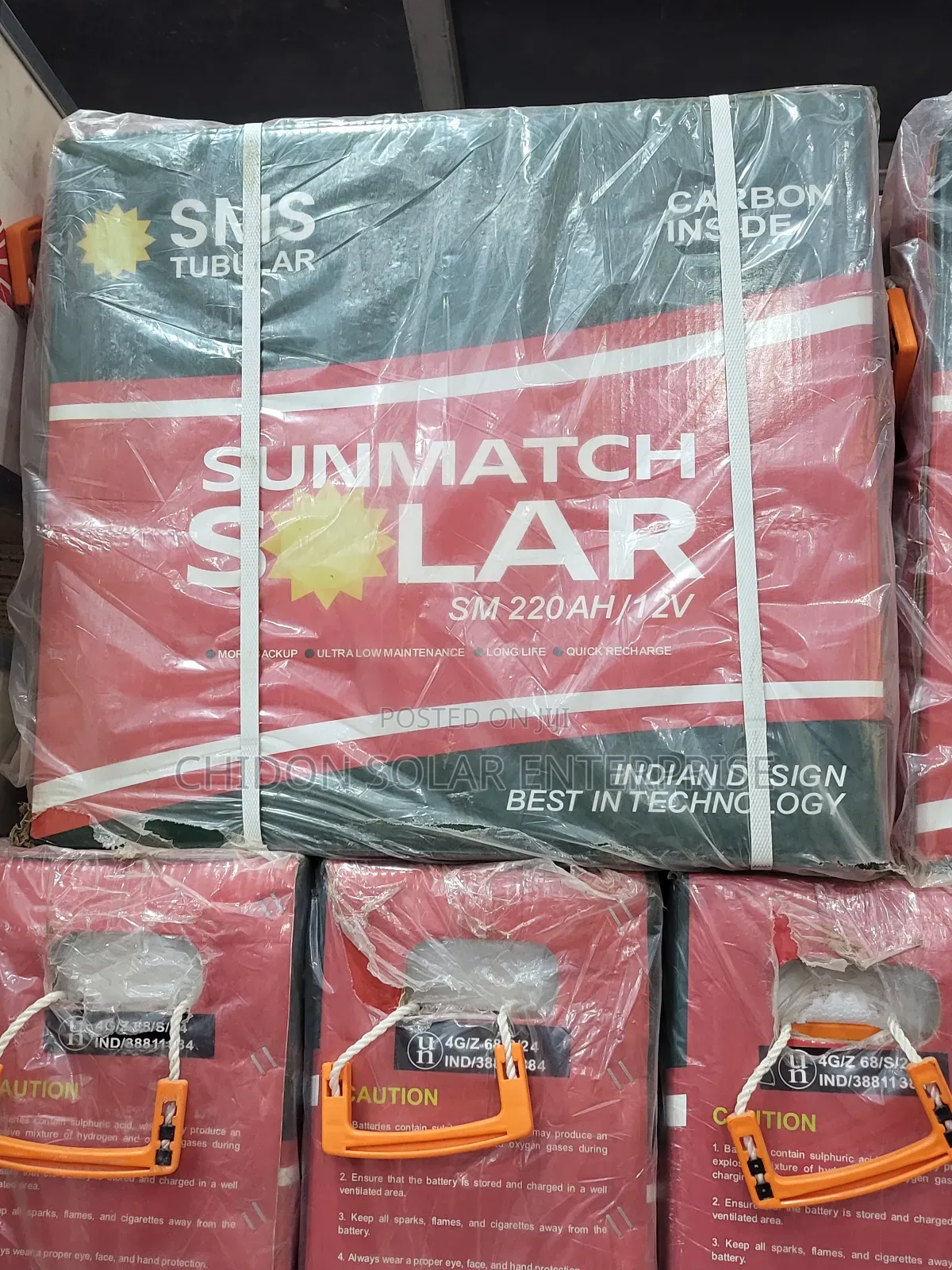 220ah 12v SMS Tubular Batterie