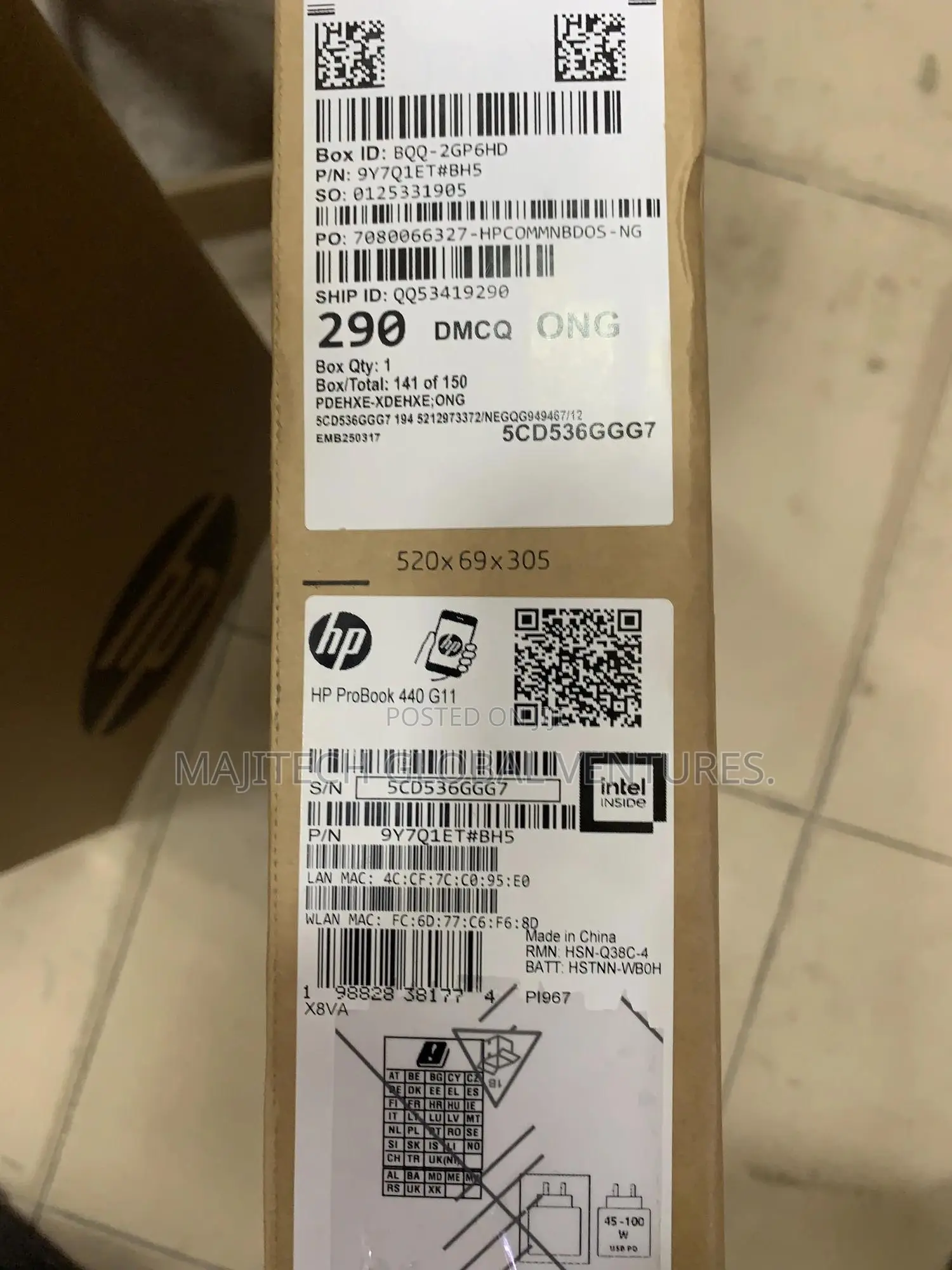 New Laptop HP 16GB Intel Core Ultra 7 SSD 512GB