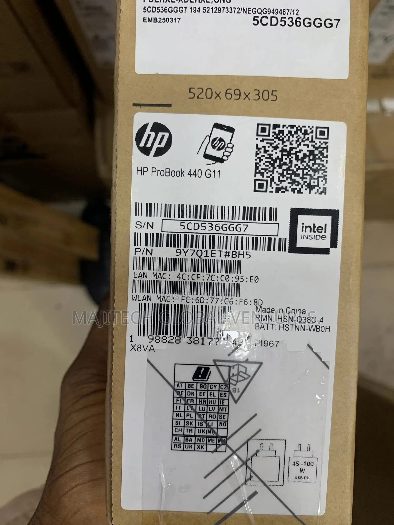 New Laptop HP 16GB Intel Core Ultra 7 SSD 512GB