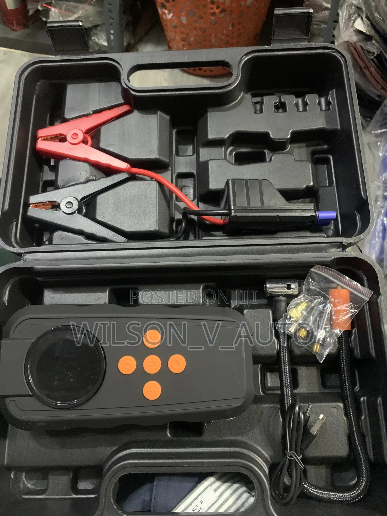 2 in 1 Portable Digital Jump Starter Tire Pump Air Compressor
