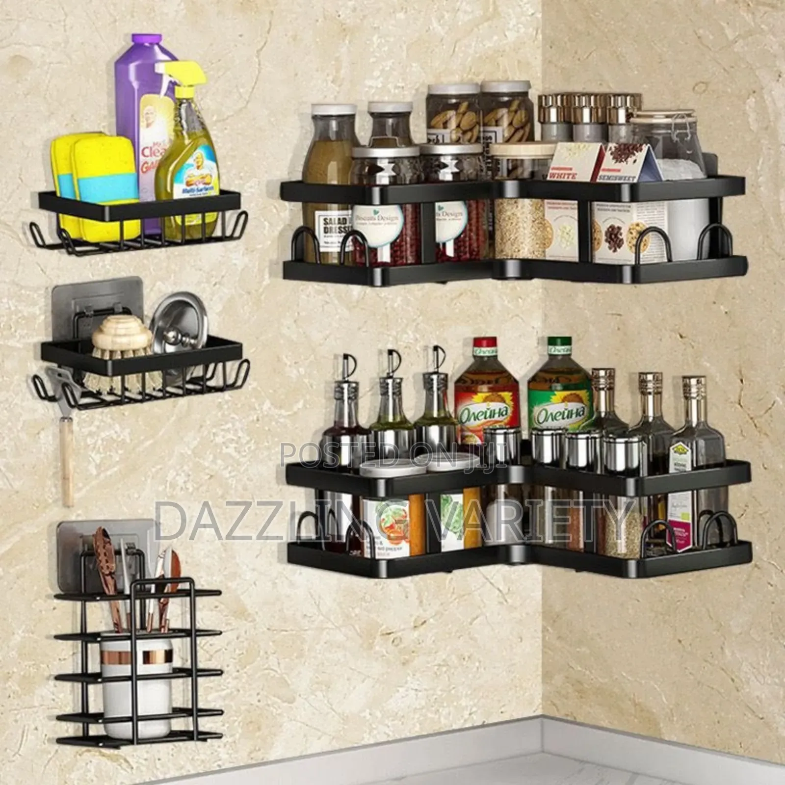 5 in 1 Bathroom Shower Caddy Set