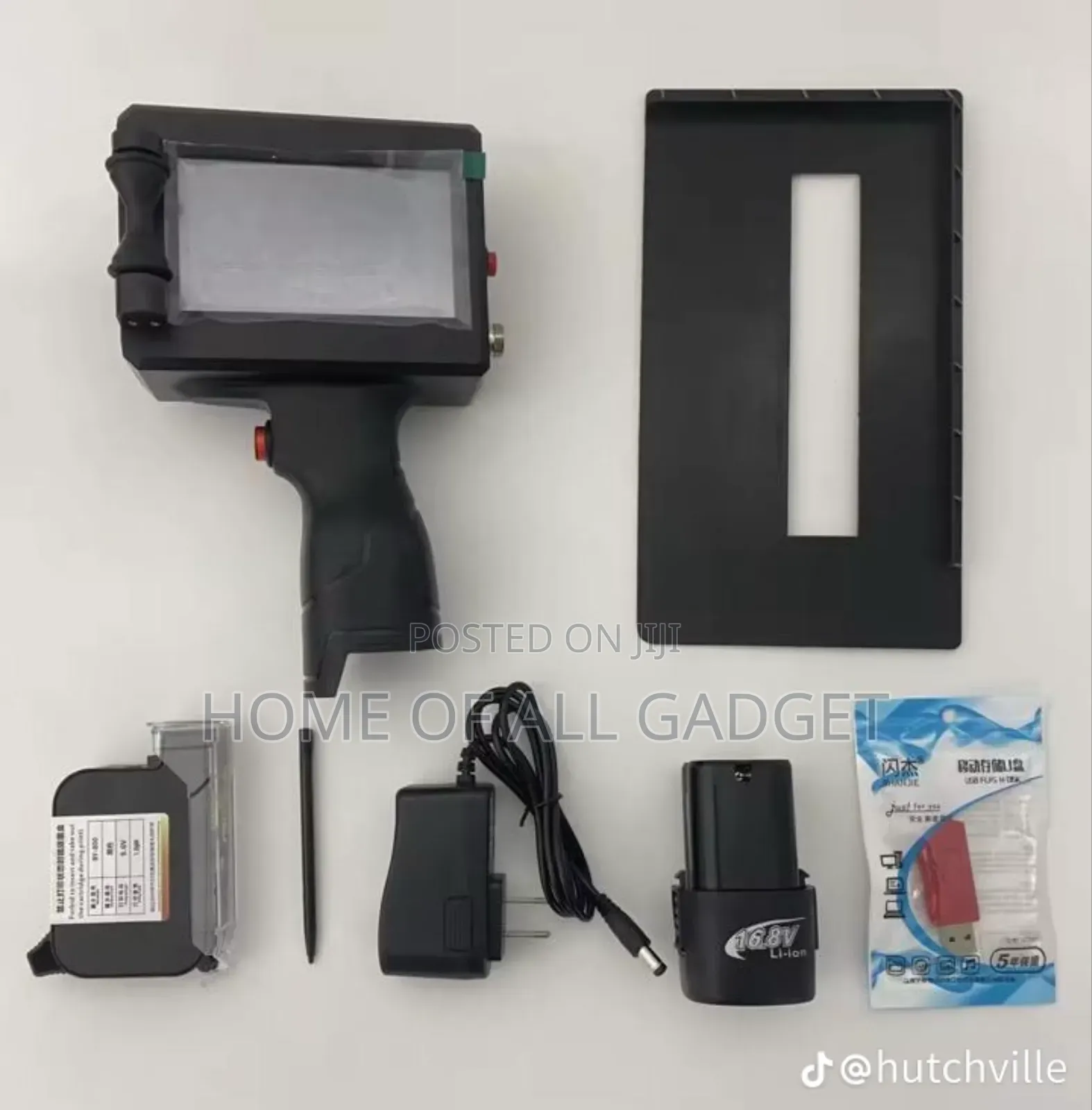 Portable Handheld Inkjet Used for Marking Text, Barcodes, and Logos