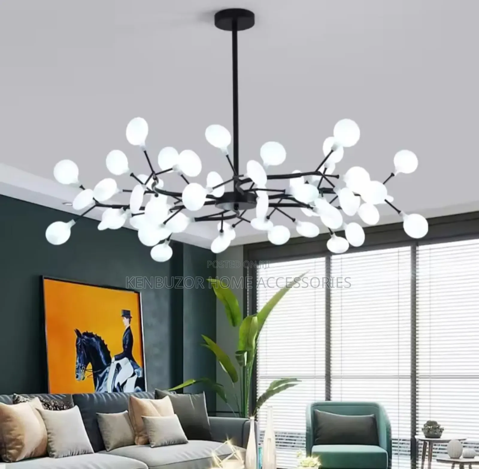 45 White Hands Modern Design Flower Like Light Chandelier