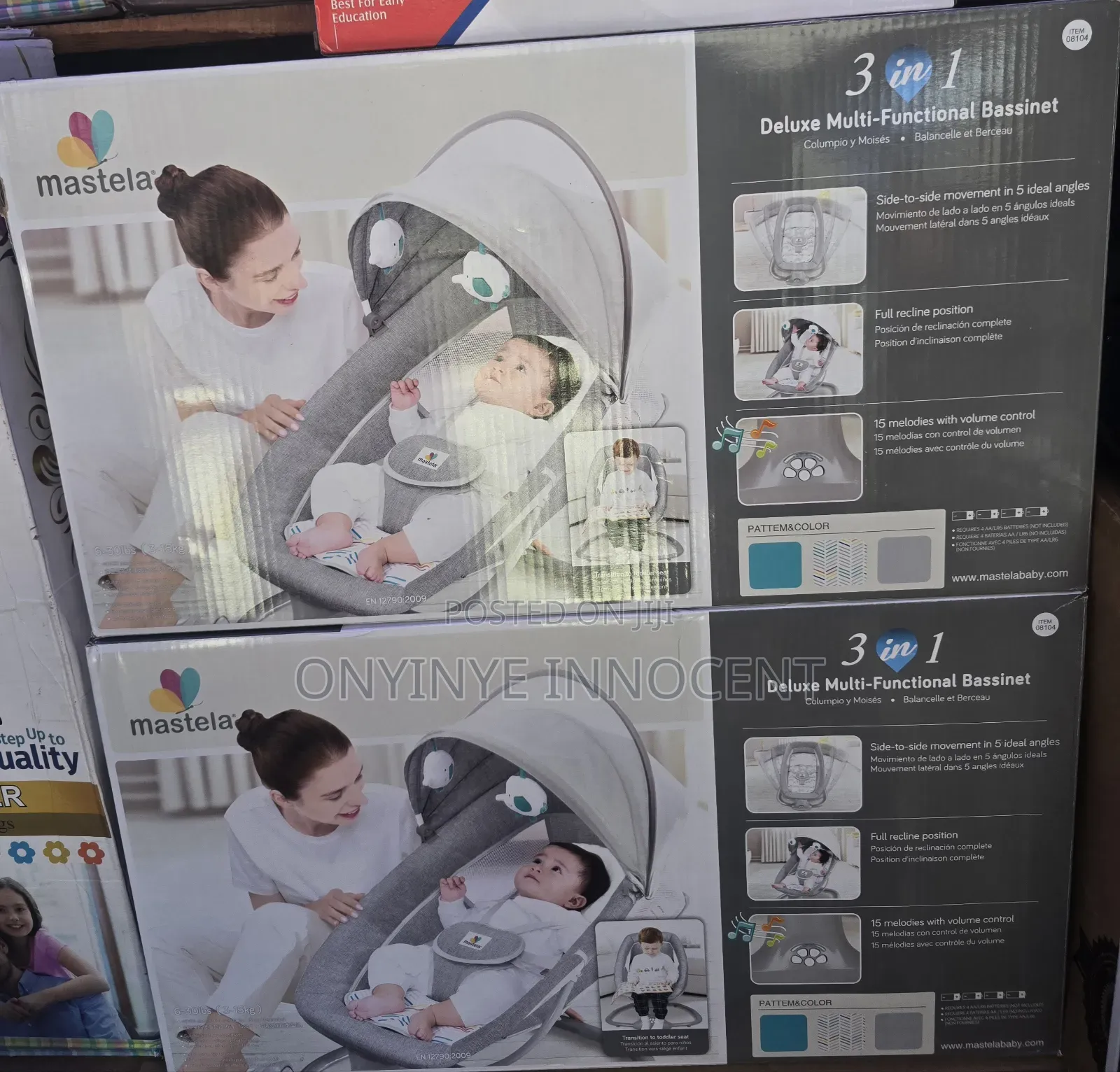 Mastela 3-in-1 Deluxe Multi-Functional Bassinet Baby Swing