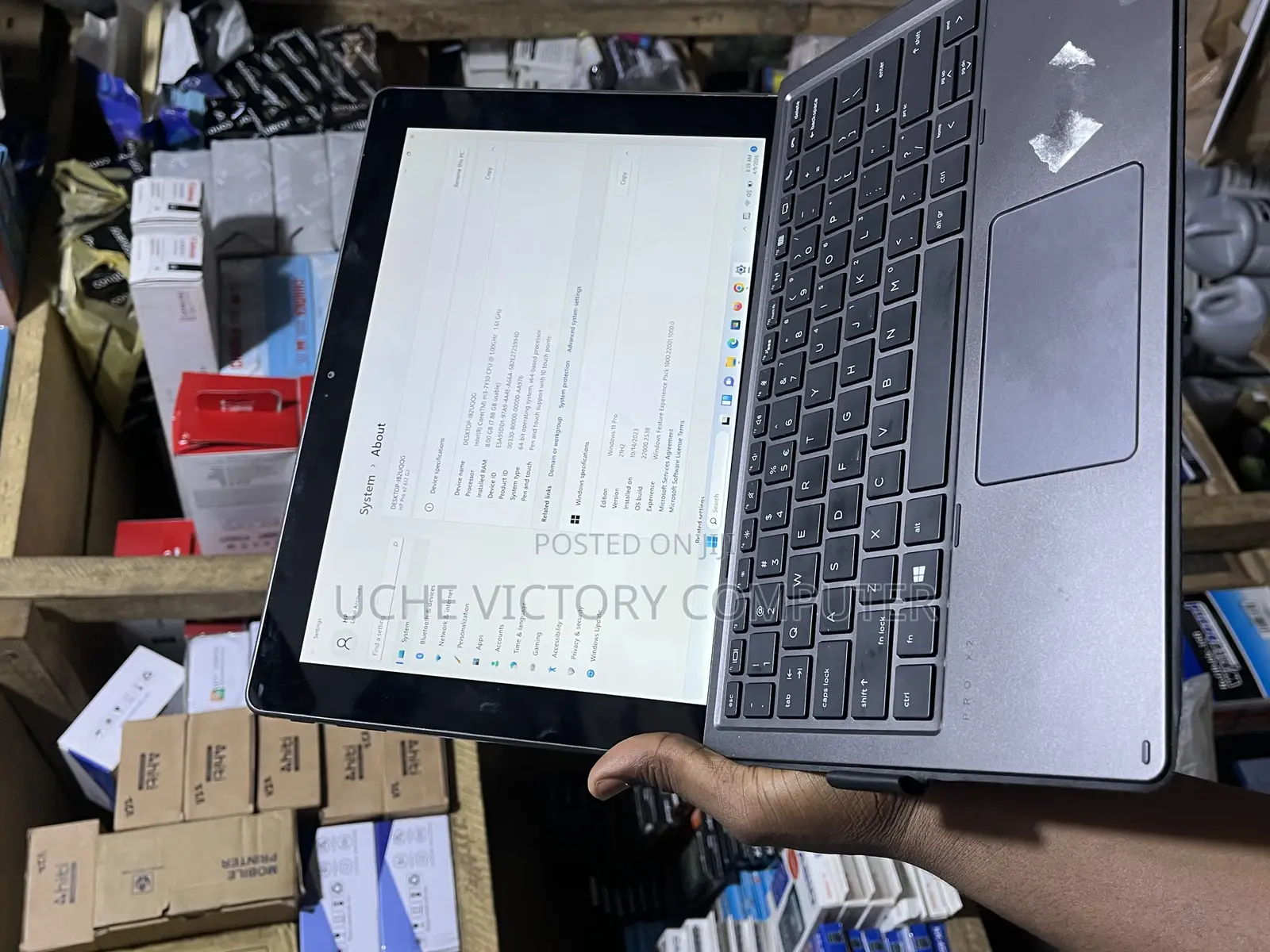 Laptop HP Pro X2 612 G2 8GB Intel Core M3 SSD 128GB