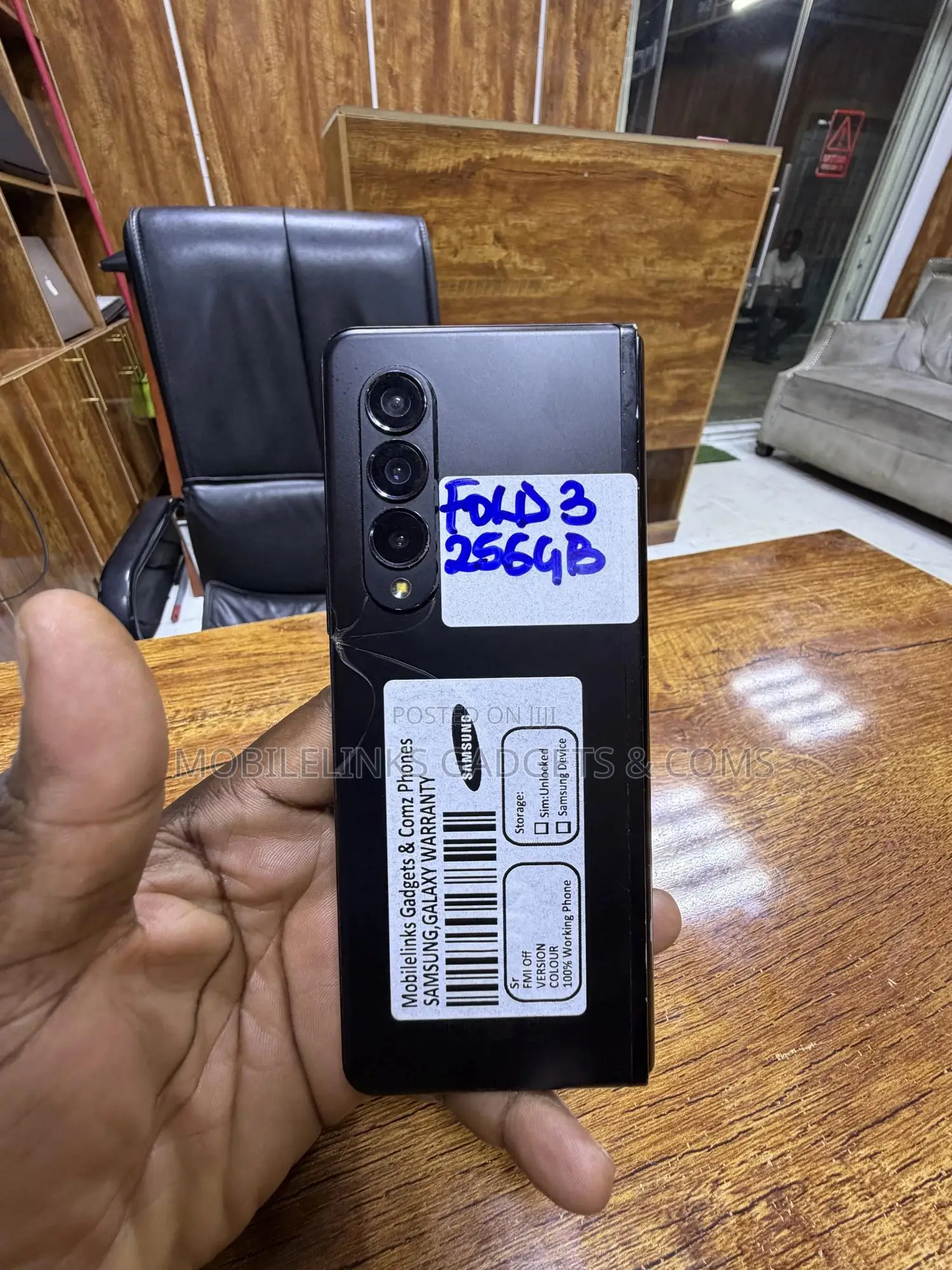 Samsung Galaxy Z Fold3 5G 256 GB Black