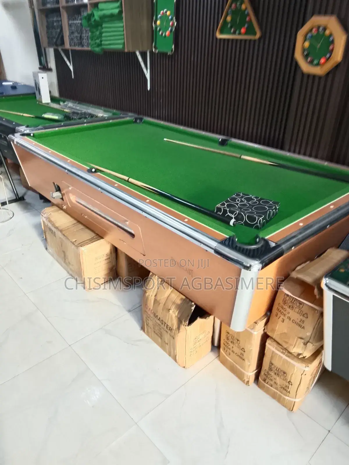 Semi Pool Table With Marble