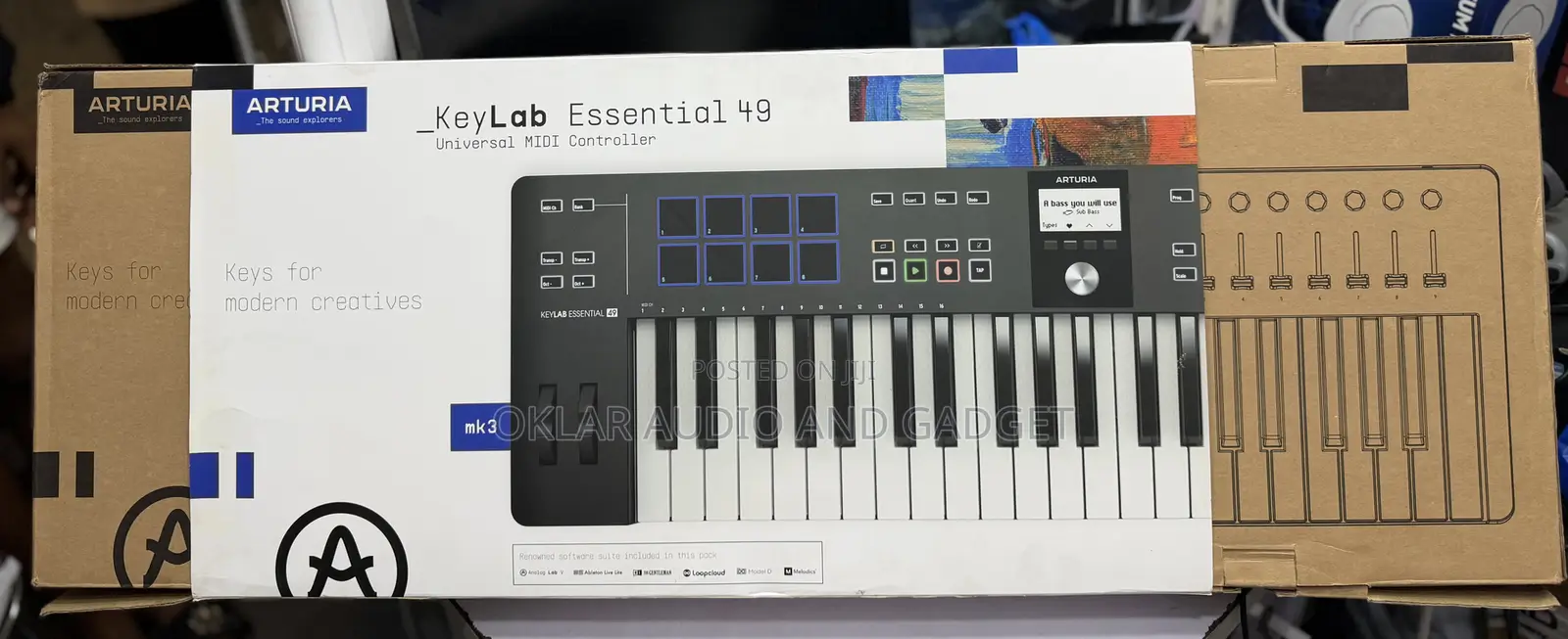 Arturia Keylab 49 Essential Mk3 Usb C Midi Keyboard ( Open Box)