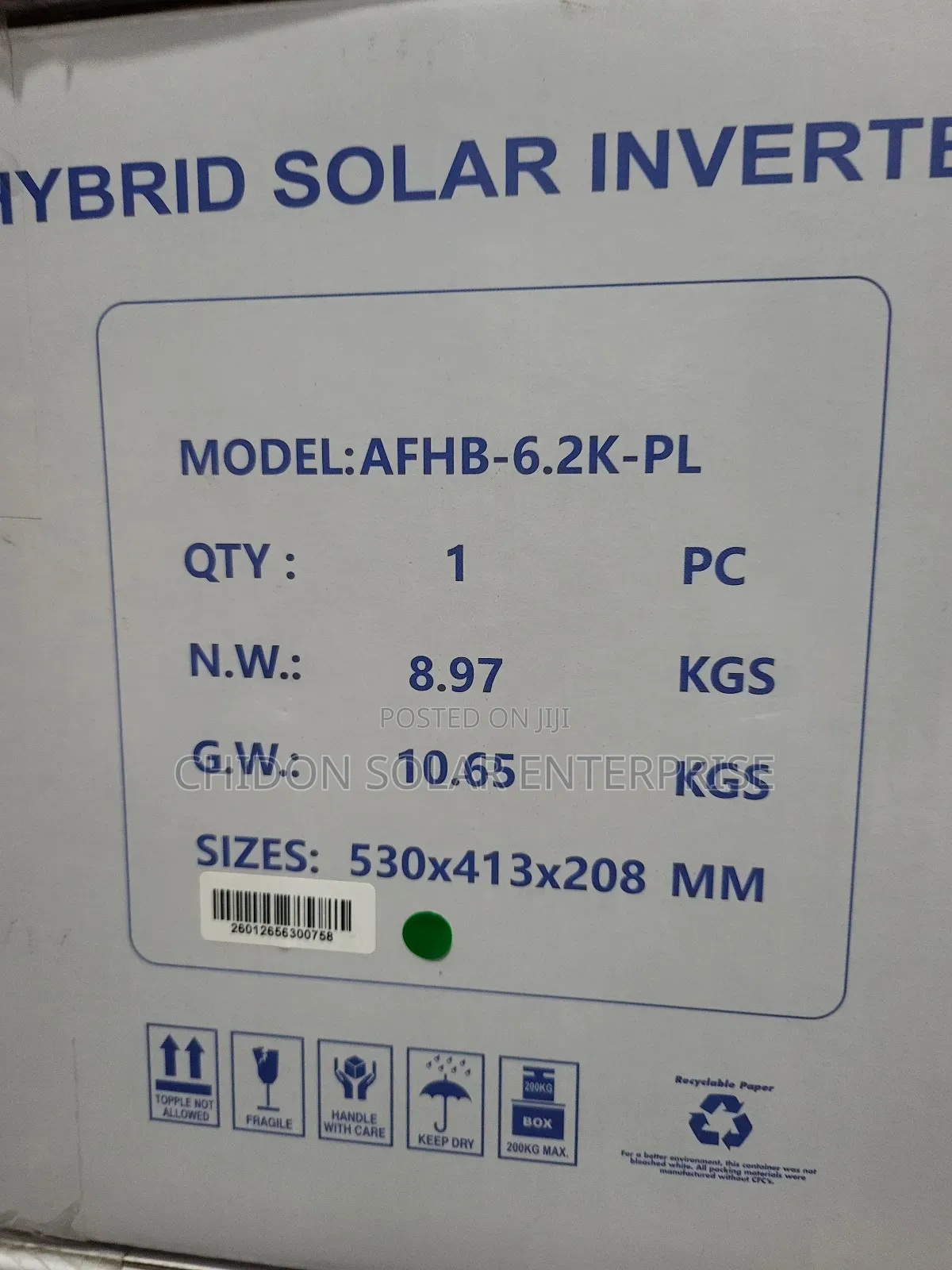 6.2kva 48v Africell Hybrid Inverter