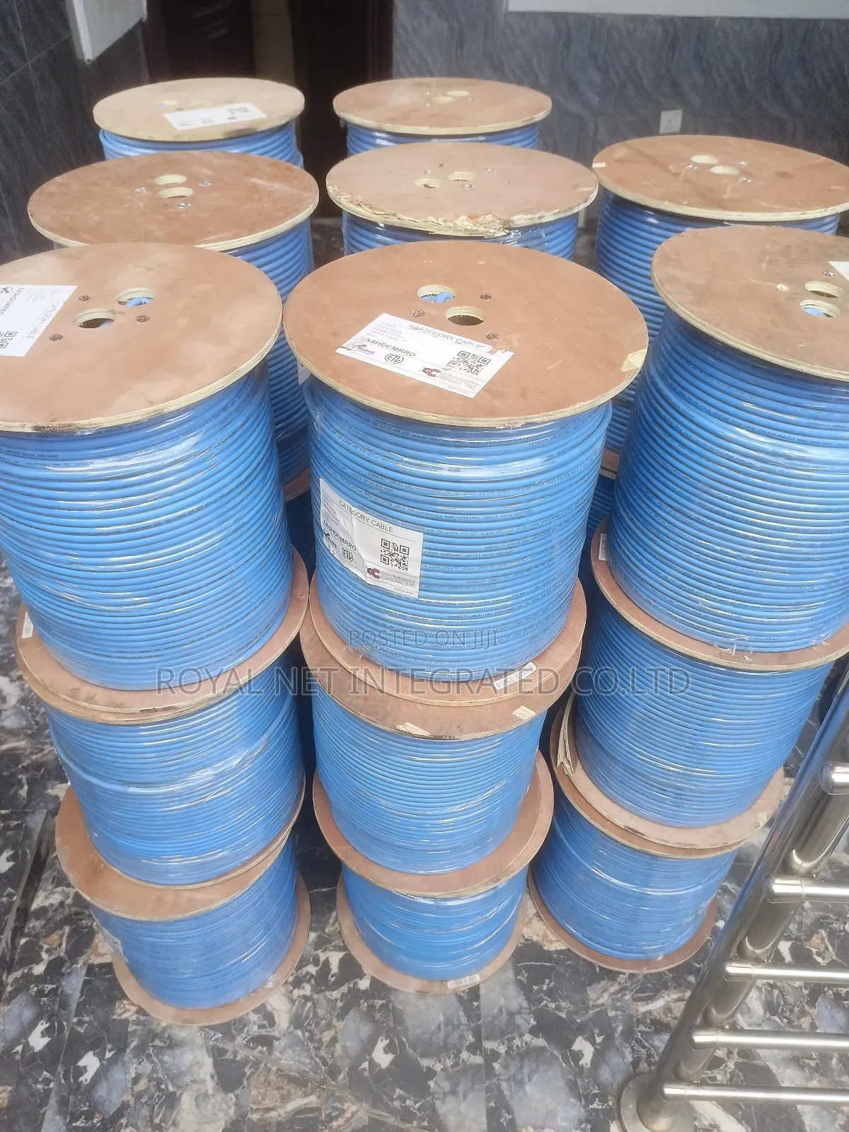 Cat6a Shided Cable 10g Blue