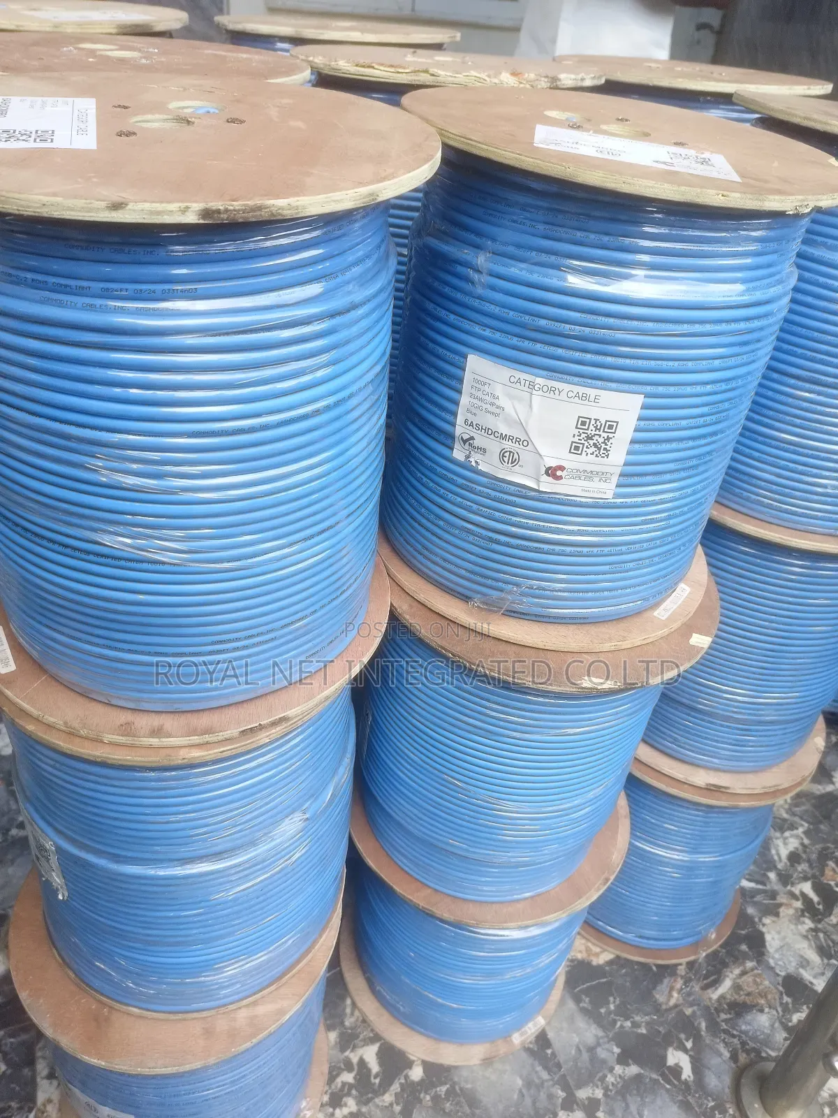 Cat6a Shided Cable 10g Blue