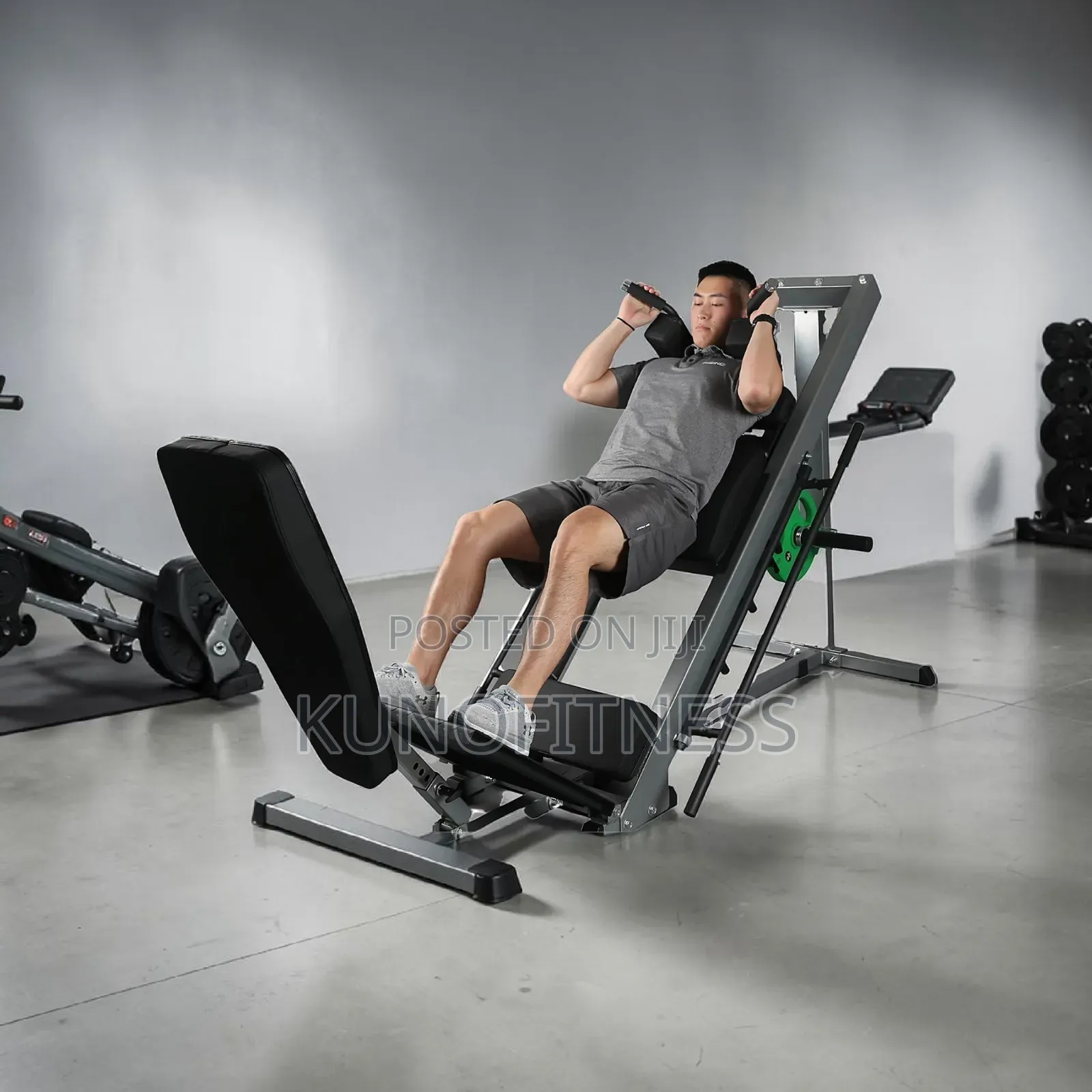 2-in-1 Leg Press Hack Squat Machine | Heavy Duty | Home Gym