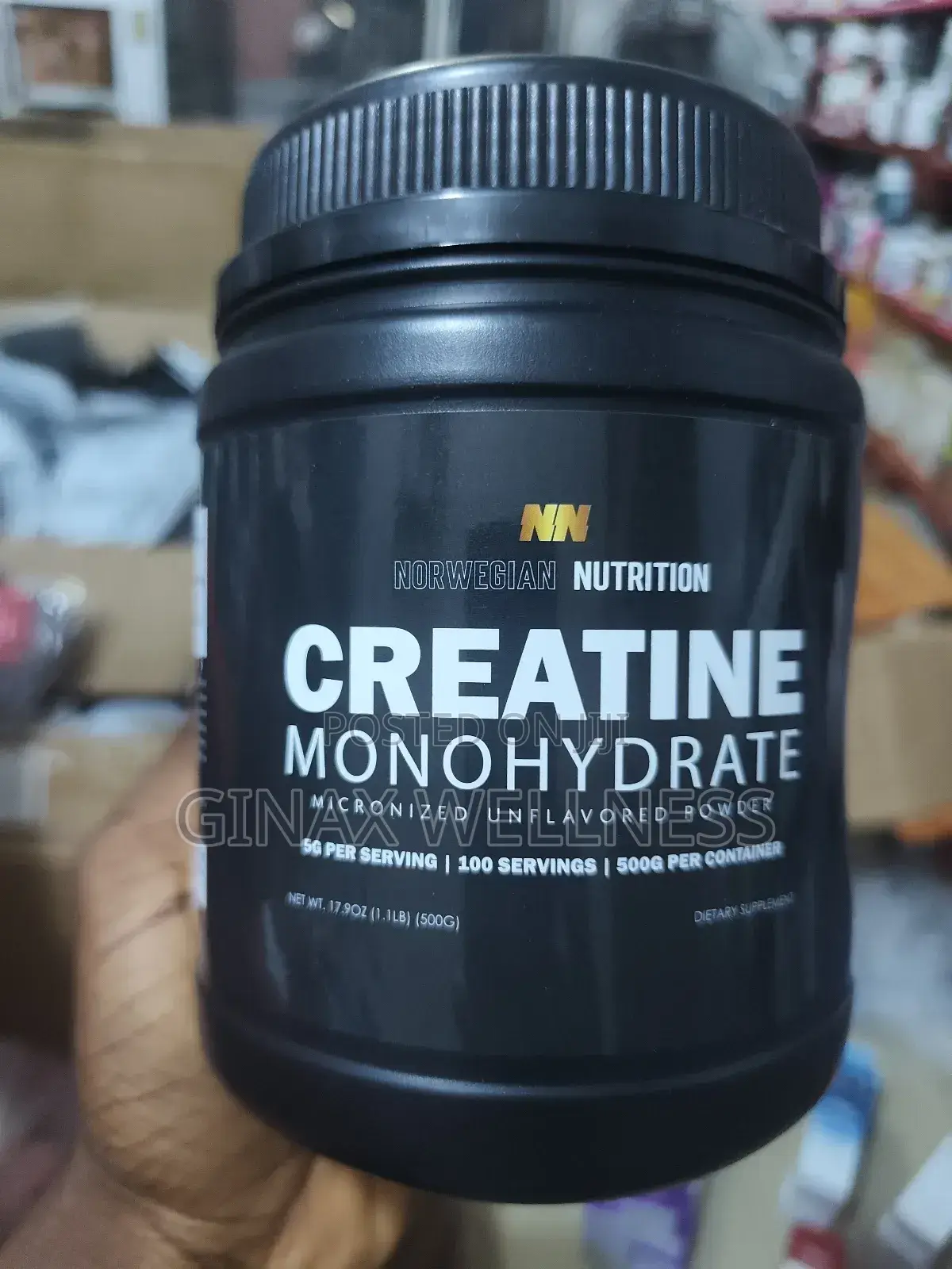 Norwegian Nutrition Creatine Monohydrate Powder for Energy (500grams)