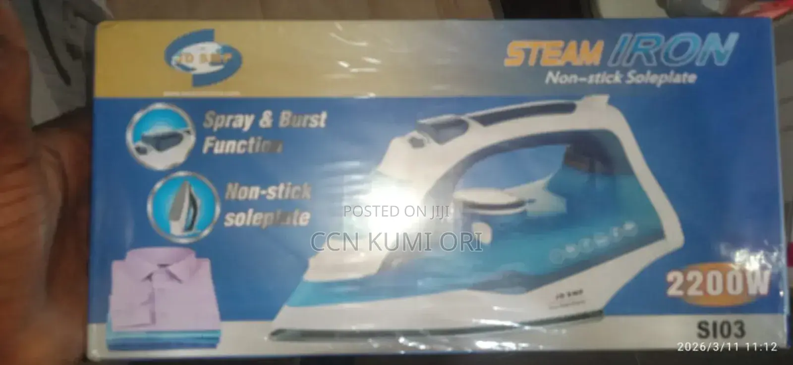 Jd SMP Steam Iron ,Spray and Burst Function 2200watts