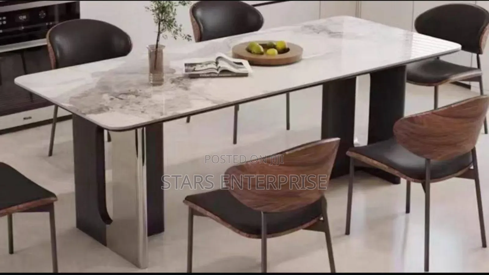 6 Seater Oasis Marble Dining