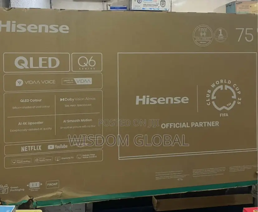 Original 75 Inches Hisense Tv