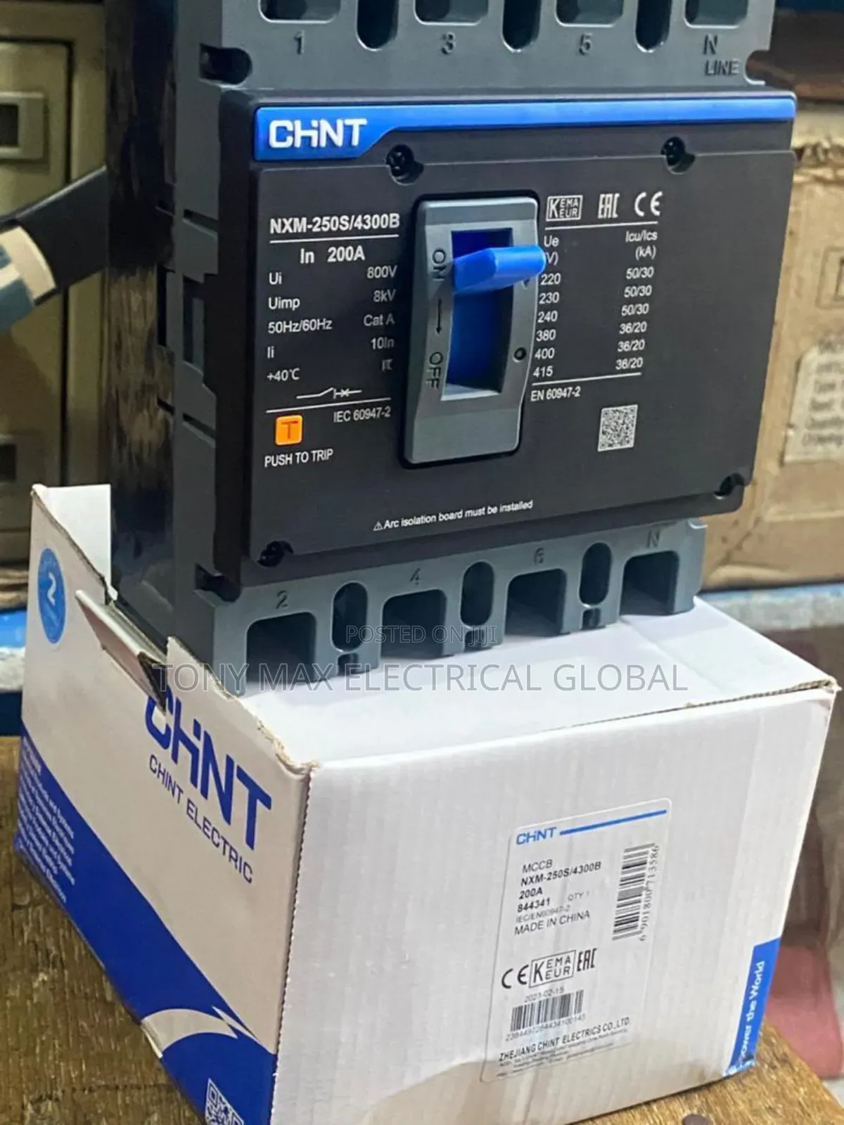 High Quality Chint 200amps 4 Pole Breaker for Electrical