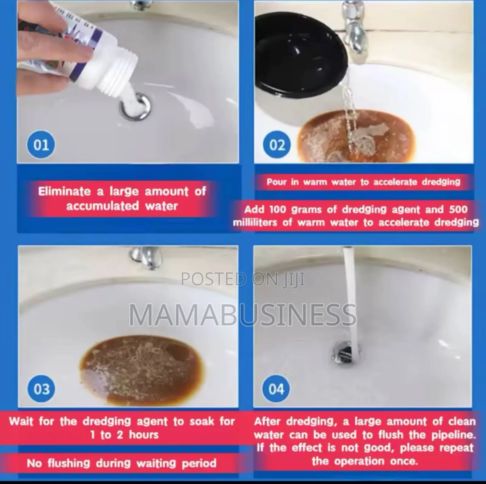 Clog Drainer Flush Powder