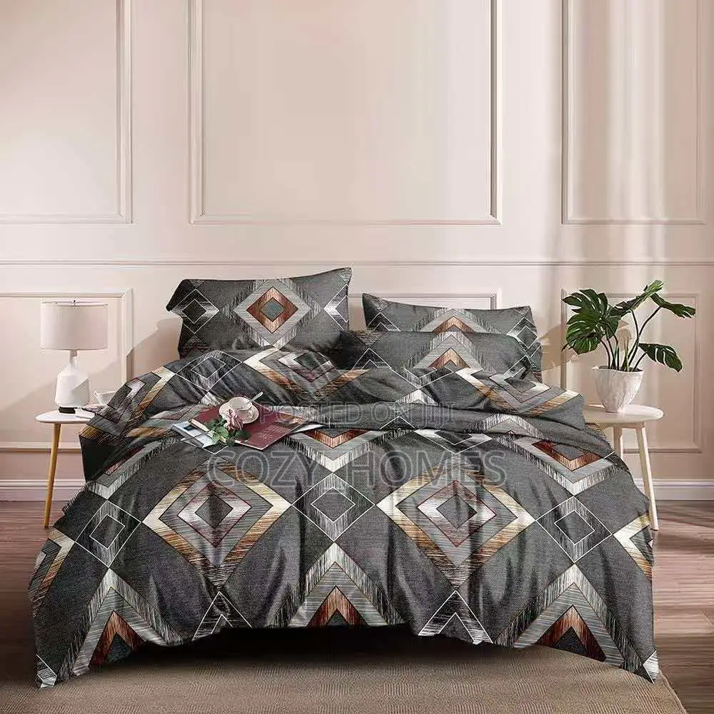 Bold Geometric Bedsheet and Duvet Set (4x6)