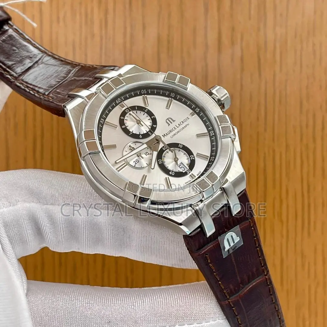 Maurice Quality Luxury Men Genuine Leather Automatic Engine Wristwatch
