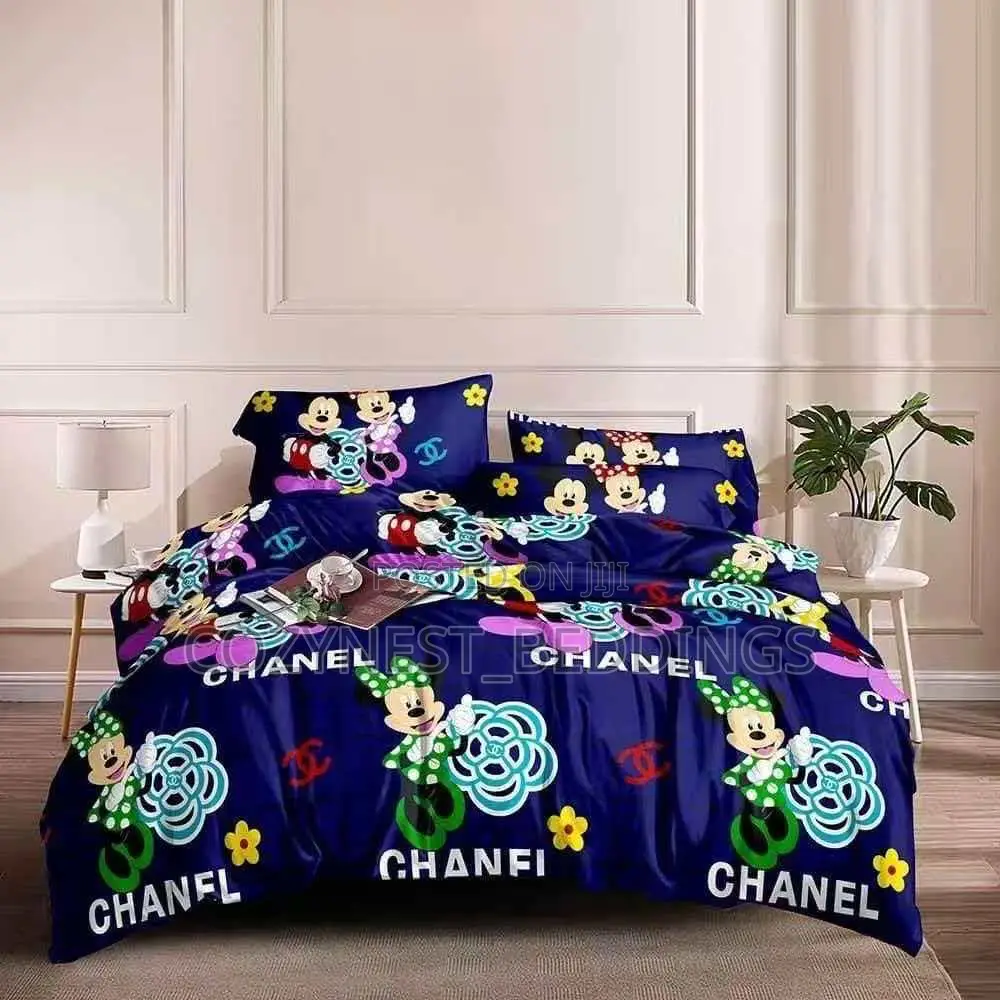 Children Cartoon Bedsheet Set With Pillowcases Duvet (4x6)