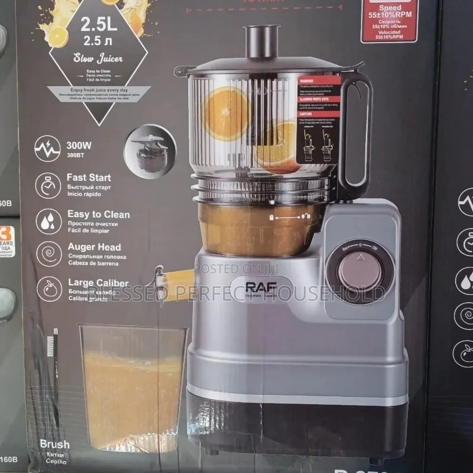 Raf Slow Juicer With 2 Jay