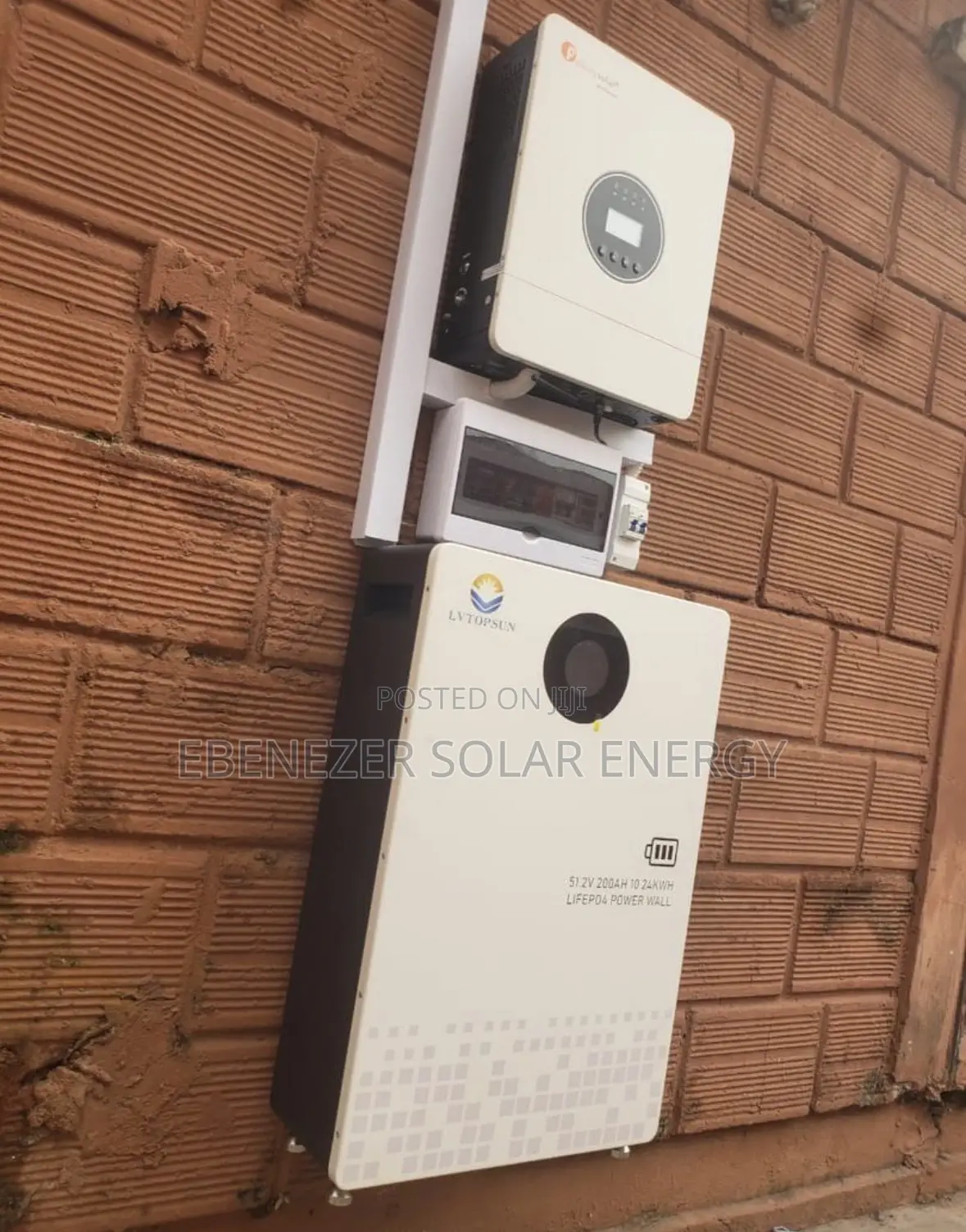 10kwh Battery Full Package/ 6kva Inverter/ 10pics of 600w Panel