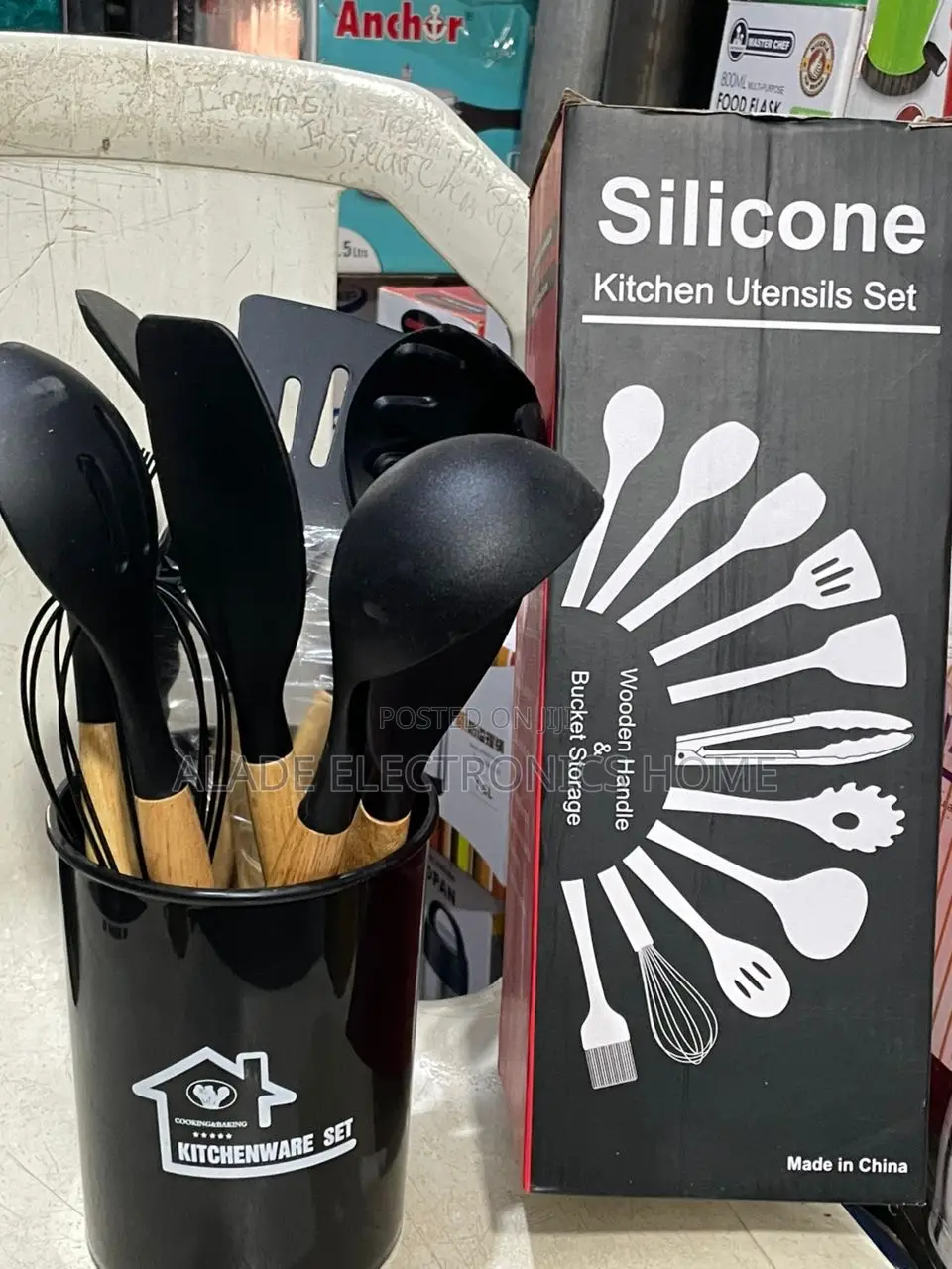12pcs” Silicone Kitchen Utensils Set. 5yrs Warranty