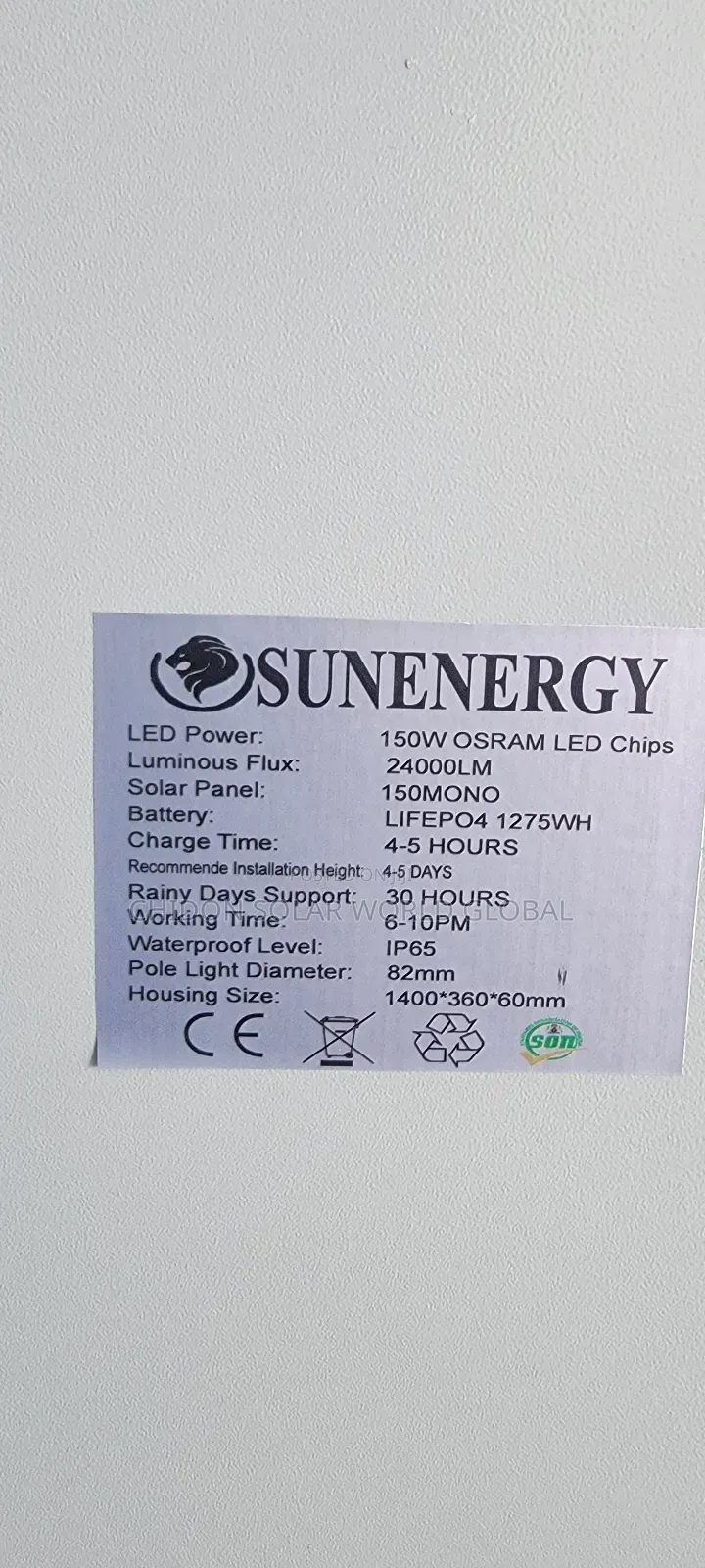 150w 6eye Solar Street Light