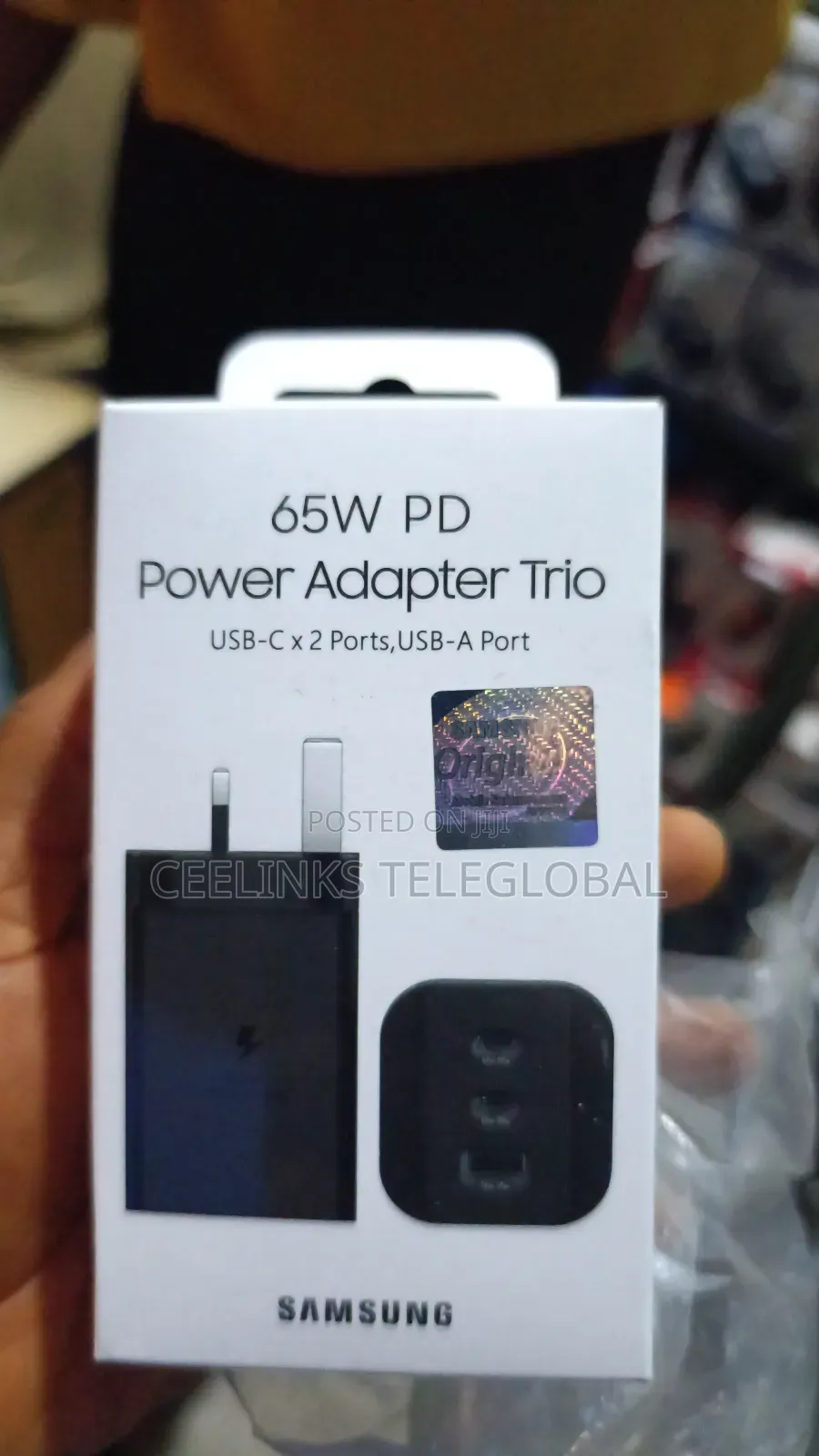 Original 65w Usb - Type C *2 Ports Samsung Adapter