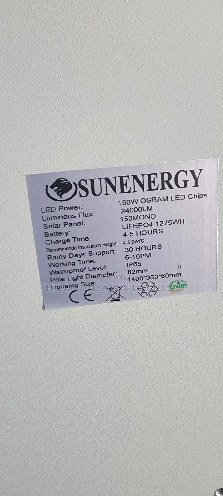 150w 6eye Solar Street Light