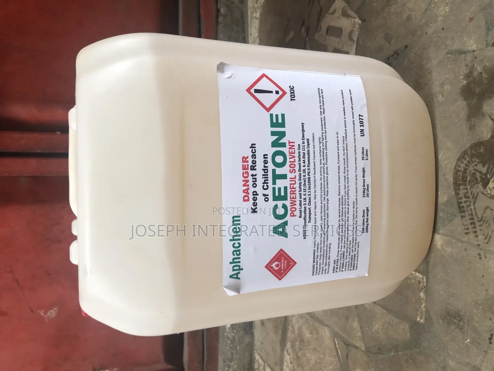 Acetone 20 Liters