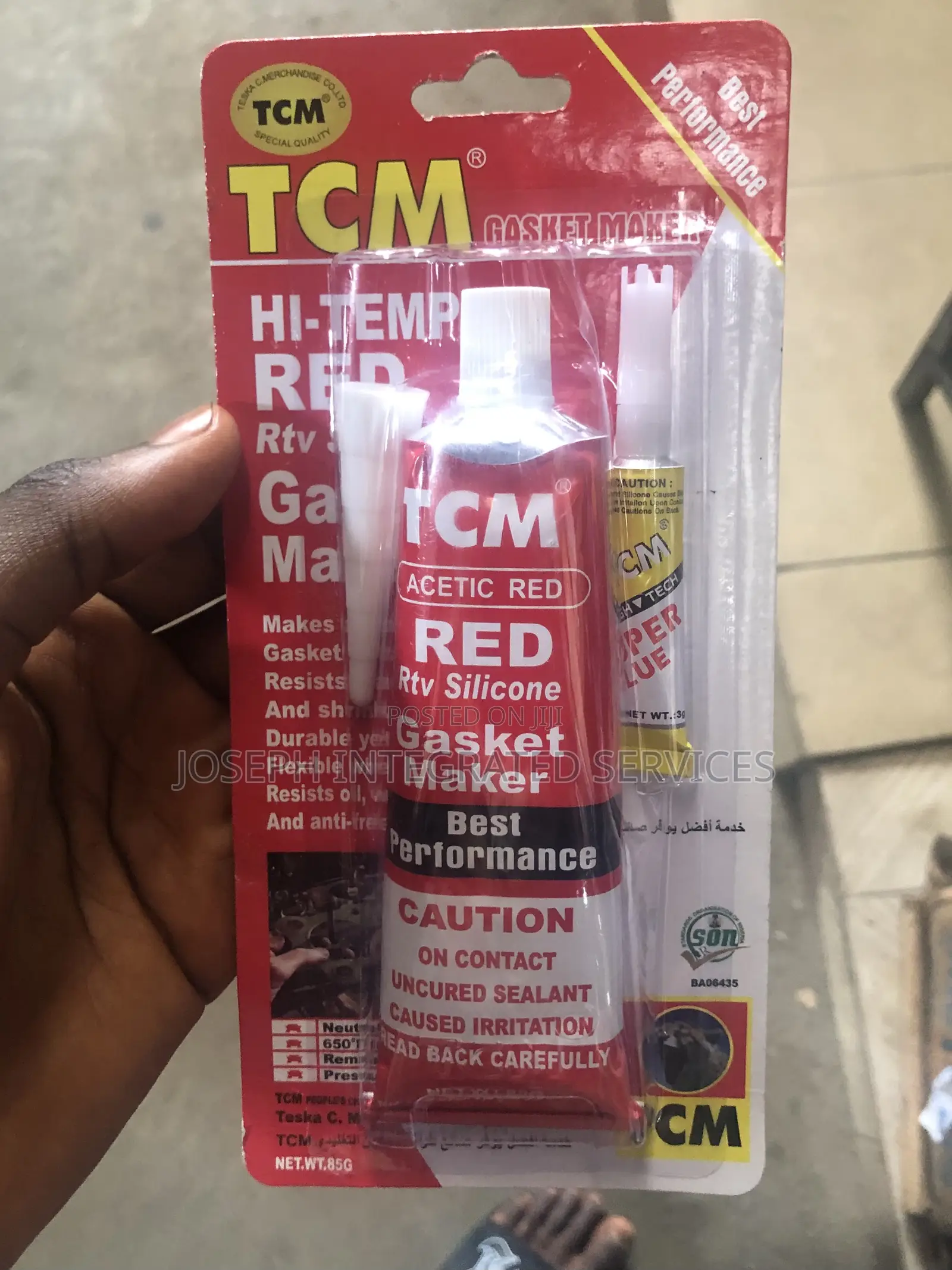 TCM Red RTV Silicone Gasket Maker, a High-Temperature Sealant