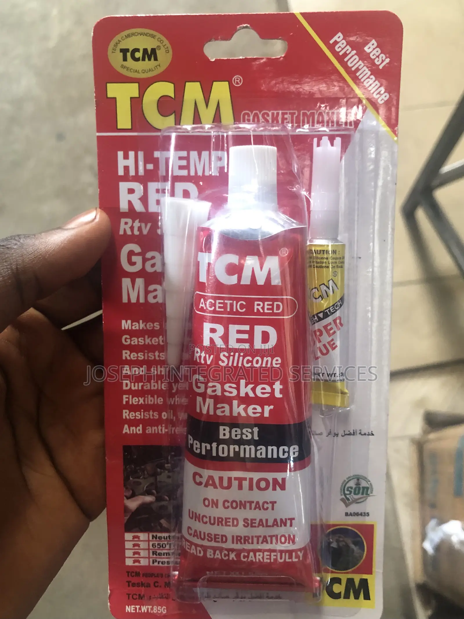 TCM Red RTV Silicone Gasket Maker, a High-Temperature Sealant