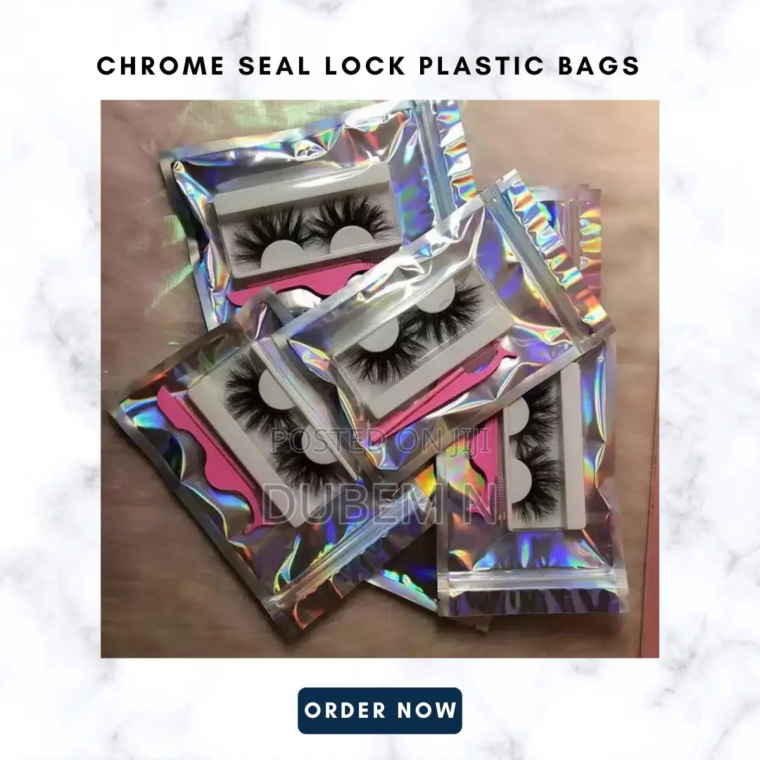 Chrome Seal Lock Plastic Bags For Food And Jewellery Packaging