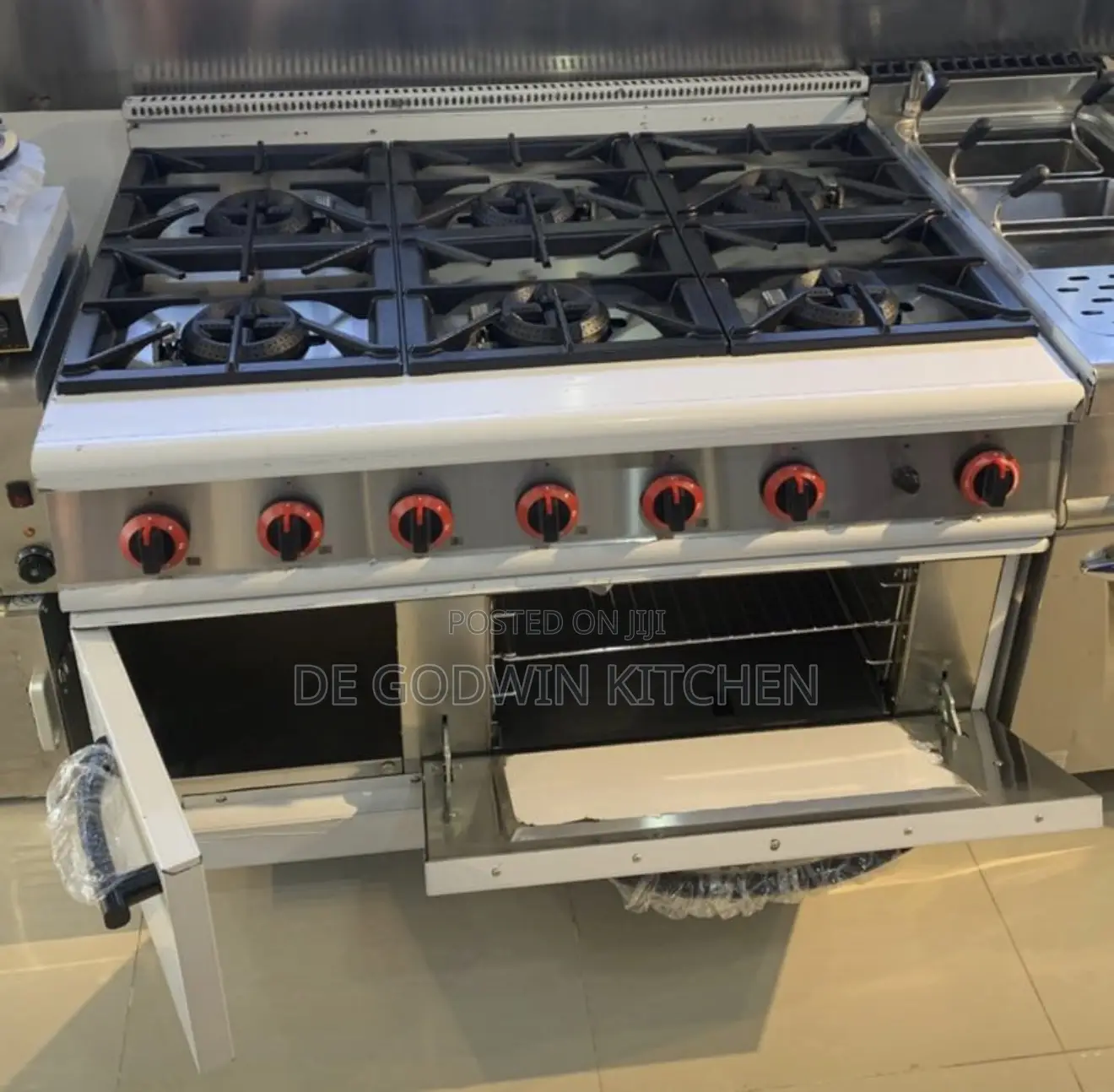 Stainless Steel High Quality 6 Burners Gas Cooker