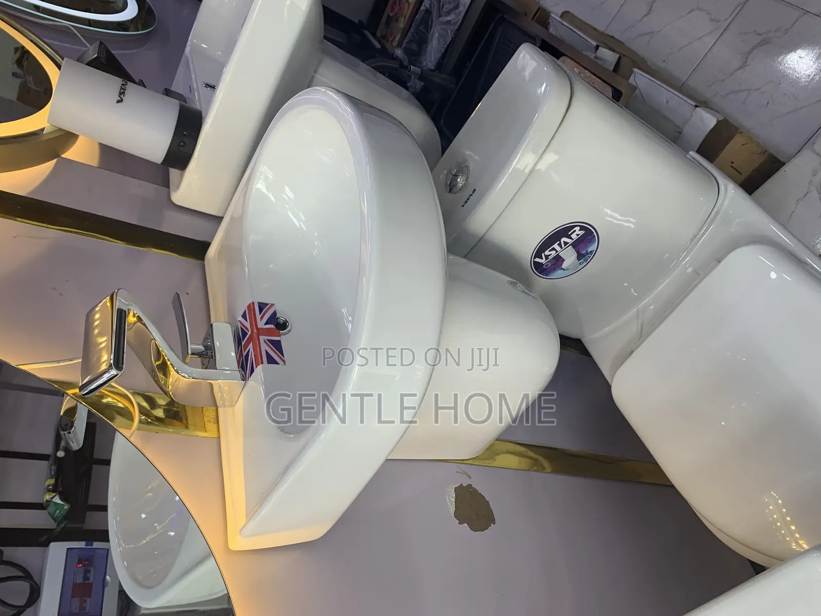 Basin and Half Pedestal
