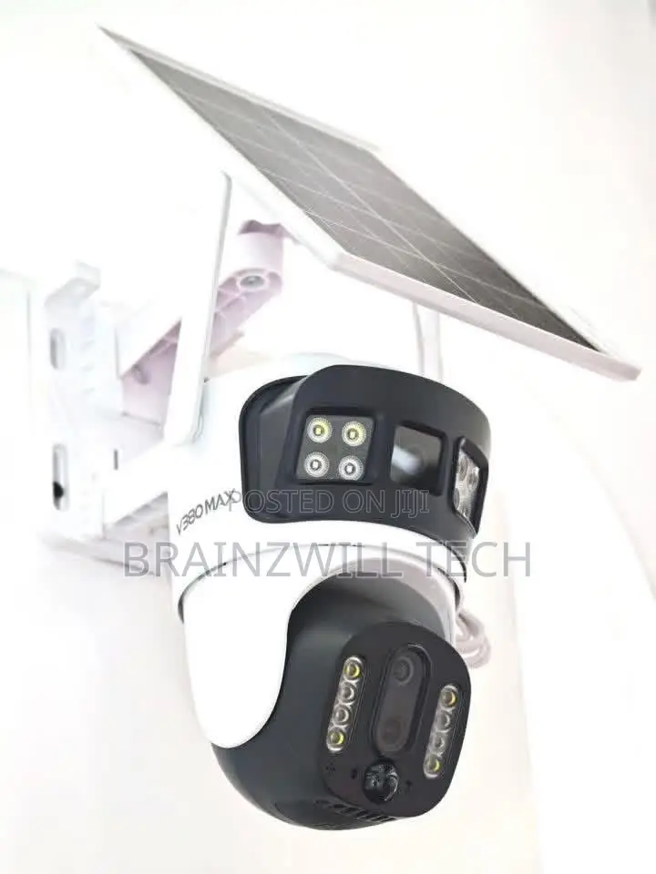 V380max 4g Solar-Powered Dual Lens Outdoor Camera